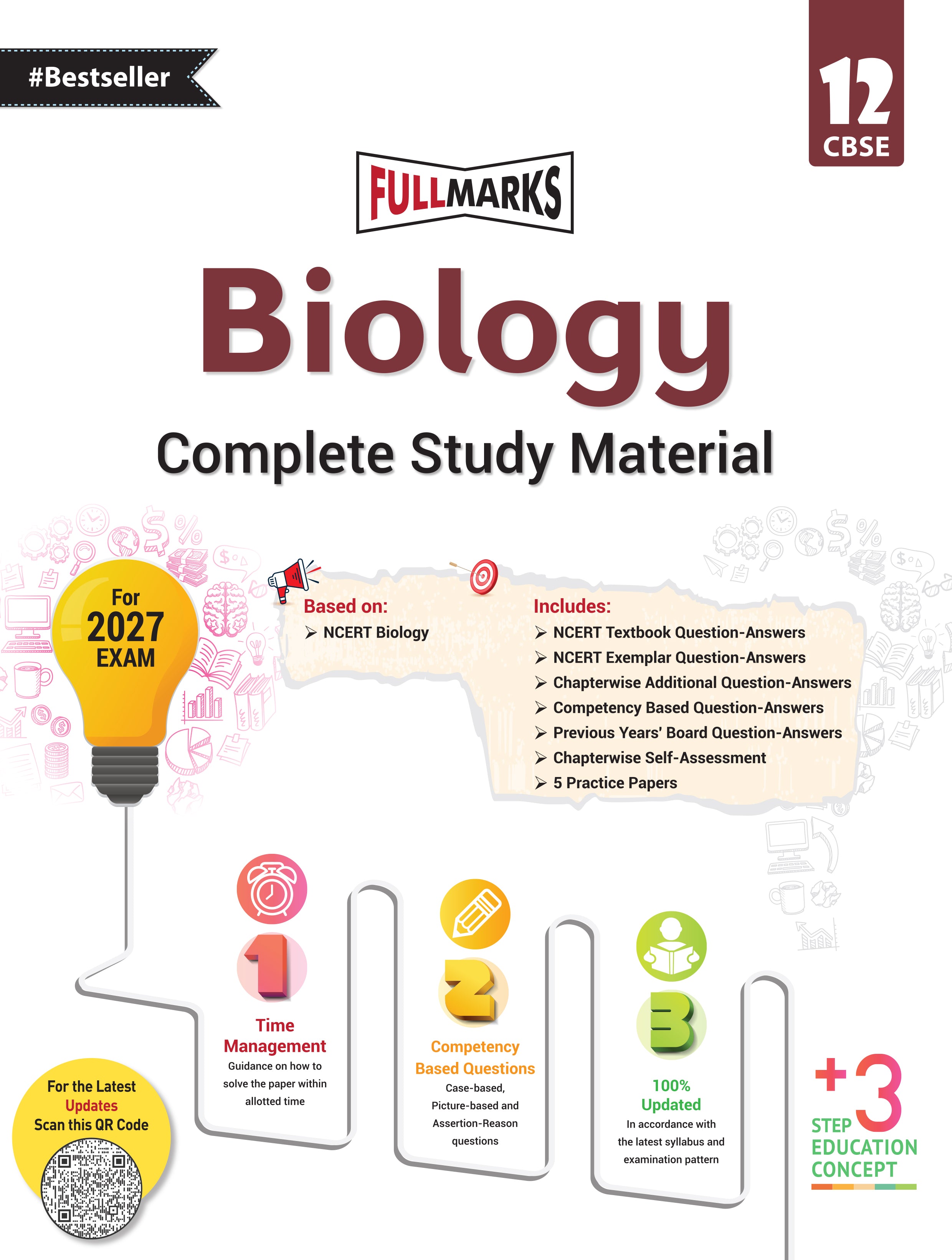 Full Marks Hindi Core Complete Study Material Class 12 | Based on Aroh (Part-2), Vitaan (Part-2), Abhivyati And Madhyam | Includes Chapterwise Summary, Solved Q/A, Practice Papers and More
