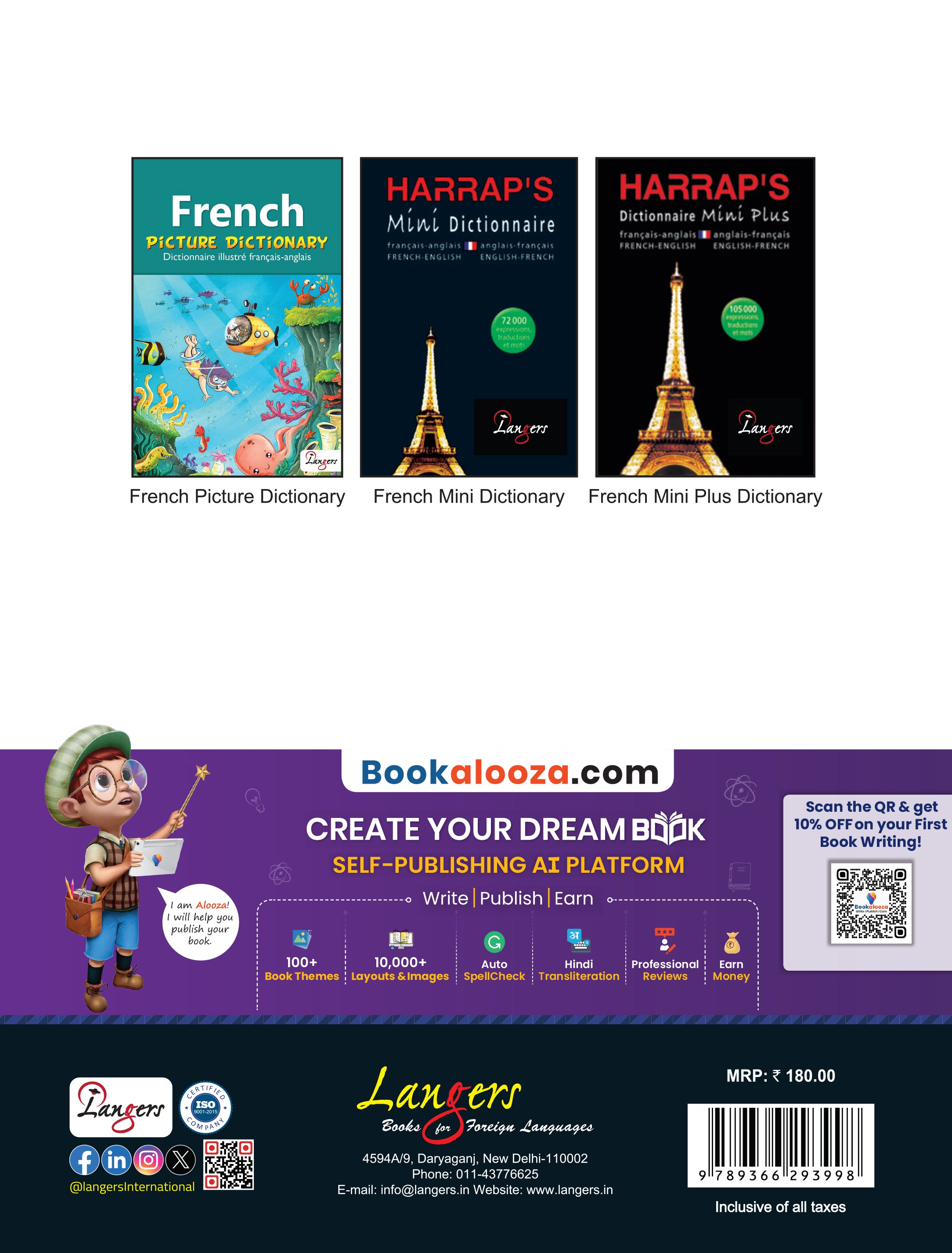 Langers Plaisir d'écrire – French Writing Practice Book | Essays, Agendas & Letters