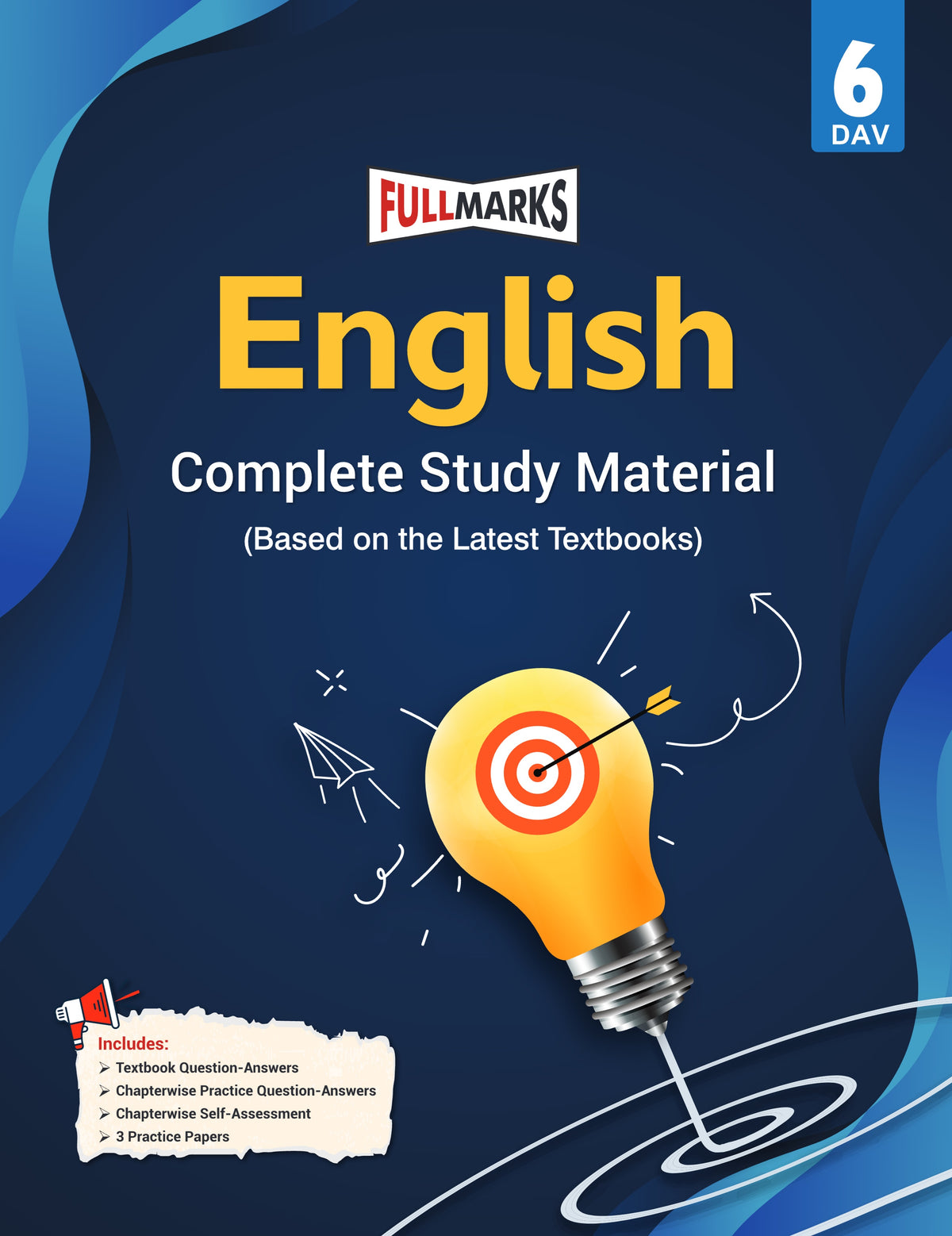 Full Marks English Complete Study Material for Class 6 | Based on Latest Textbooks | DAV Edition
