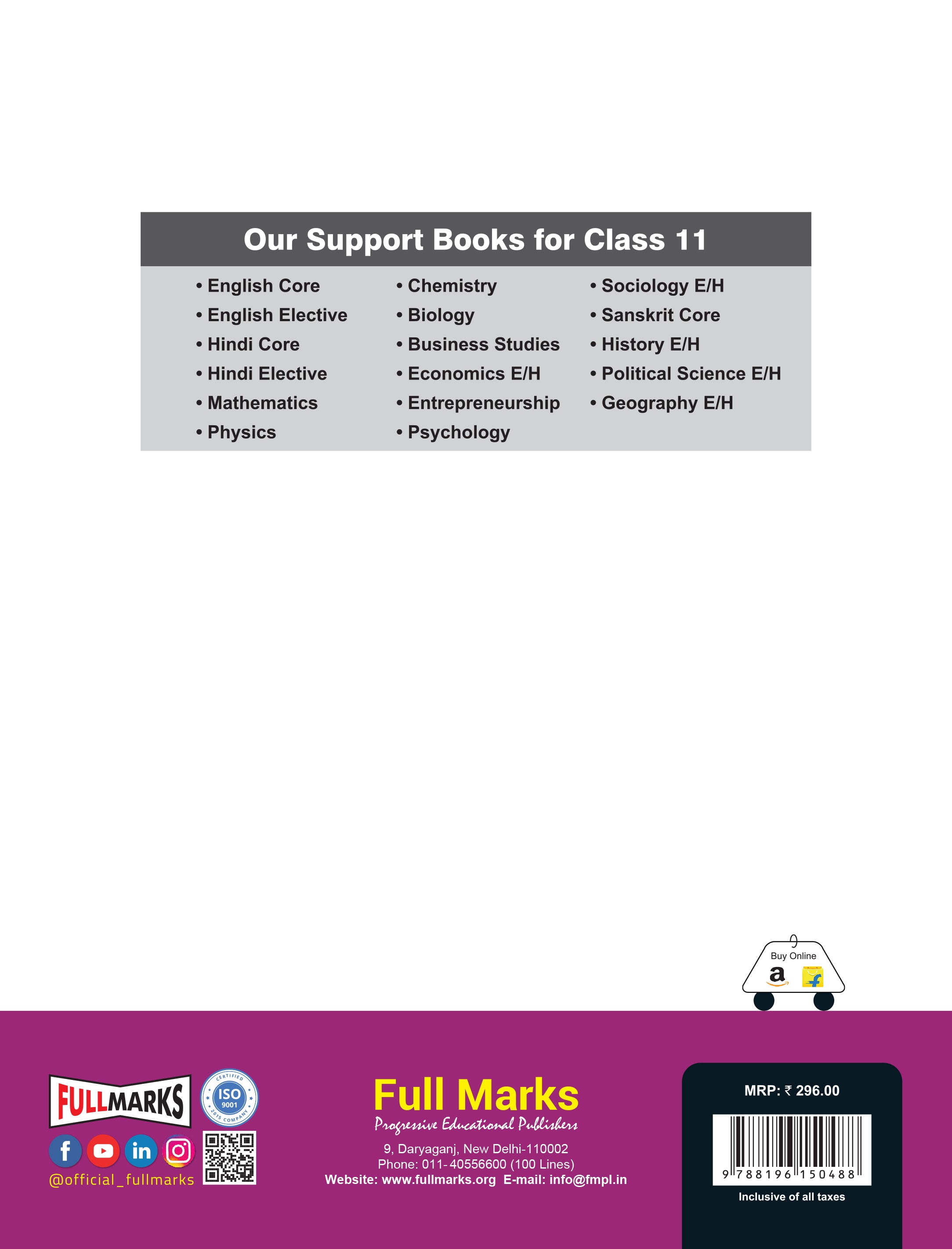 Full Marks Economics Part B Complete Study Material Class 11 | Based on Part-B: Introductory Microeconomics | Includes Chapterwise Summary, Solved Q/A, Practice Papers and More