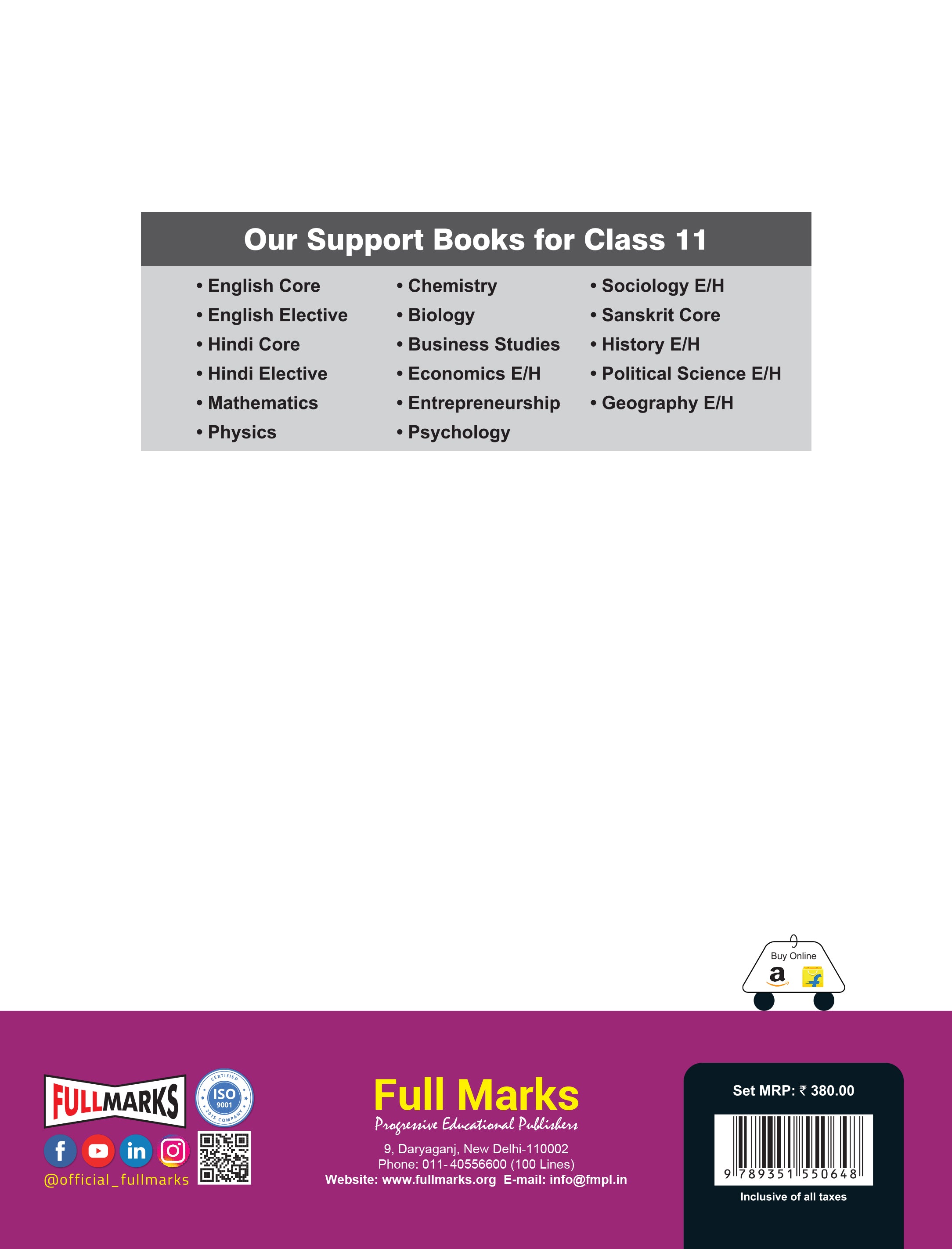 Full Marks Arthshastra Khand B Complete Study Material Class 11 | Based on Khand-B Vyashti Arthshastra | Includes Chapterwise Summary, Solved Q/A, Practice Papers and More