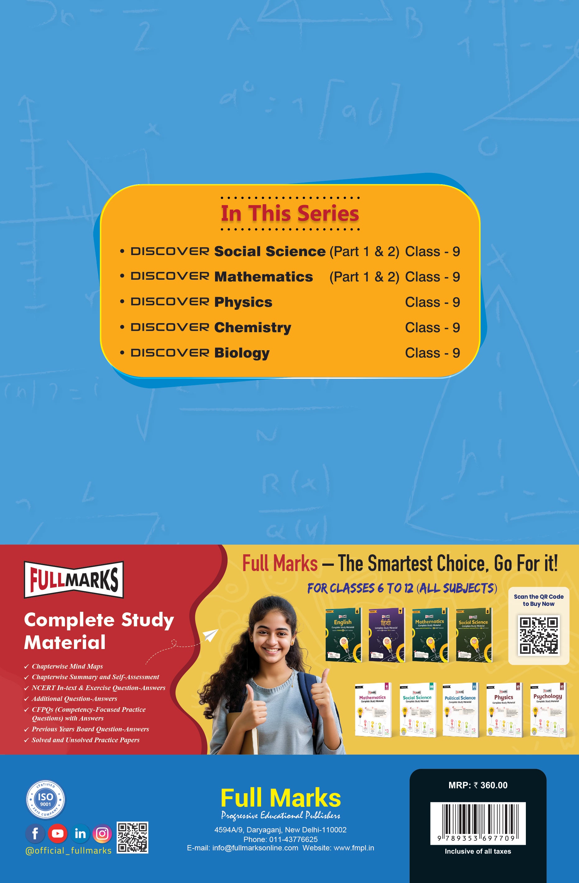 Full Marks Discover Mathematics Part-2 Textbook for Class 9 | Based on New NCERT Syllabus | Aligned with NEP 2020 & NCF-SE 2023 | For 2027 Examination