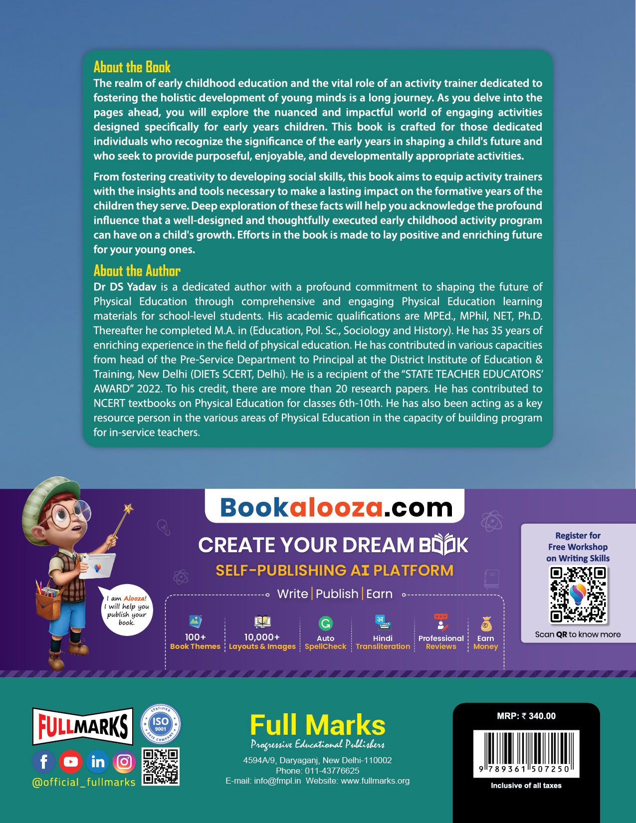 Full Marks Physical Activity Trainer Skill Education Textbook for Class 10 | Subject Code 418