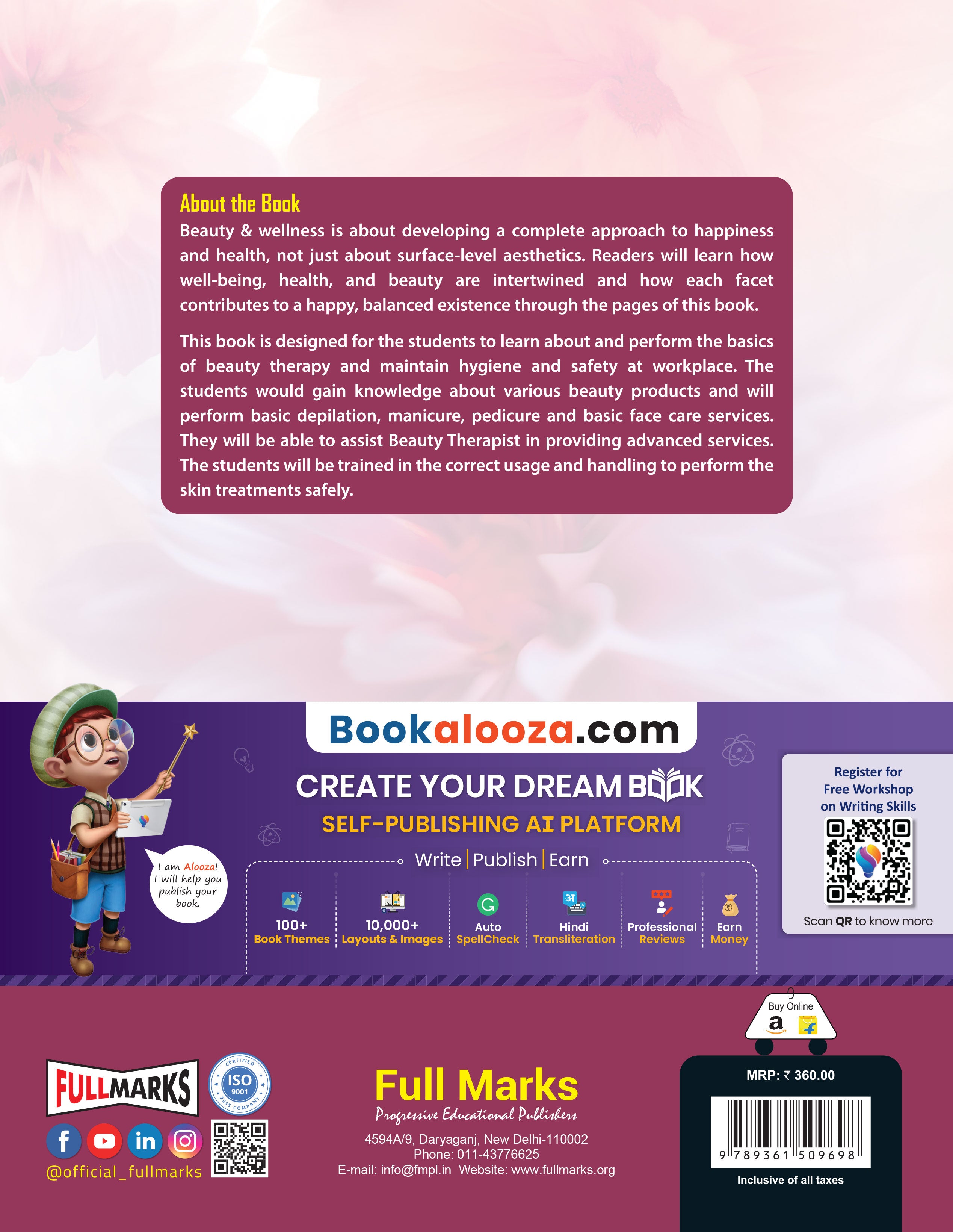 Full Marks Beauty & Wellness Skill Education Textbook for Class 10 | Subject Code 407