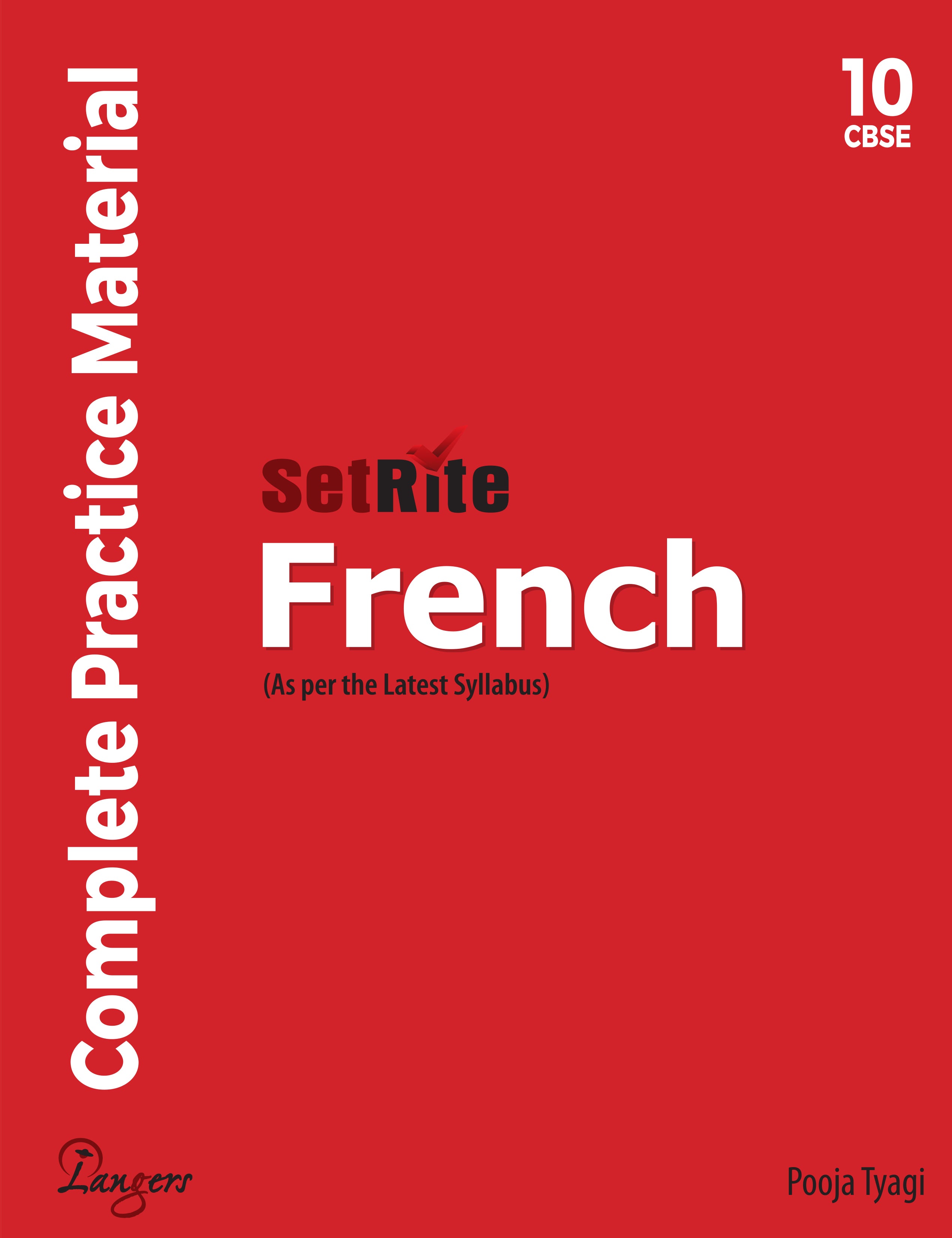 Langers SetRite French Complete Practice Material for Class 10 | As per Latest CBSE Syllabus