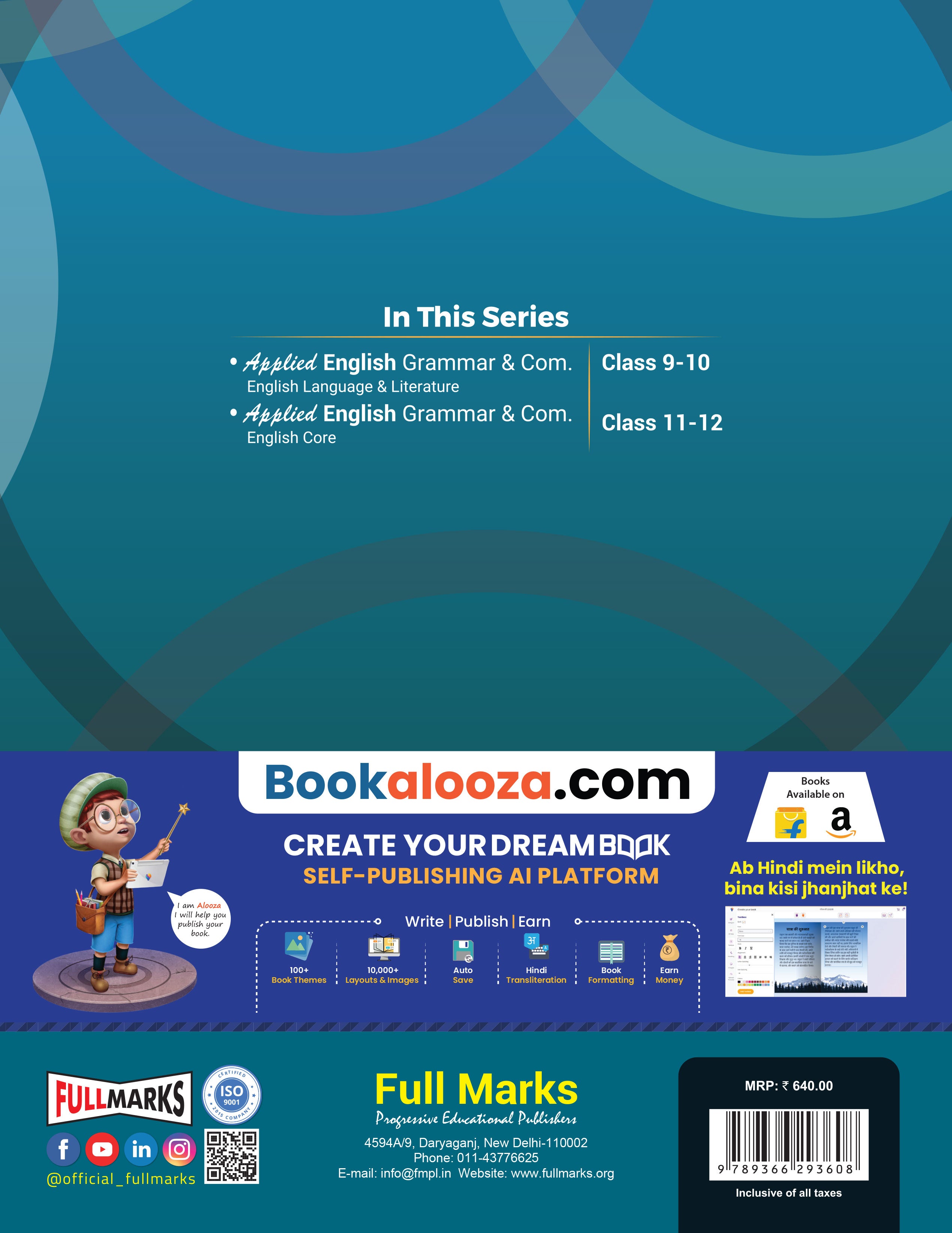 Full Marks Applied English Grammar & Composition Ver.2 Textbook Class 9 & 10 | Based on Latest CBSE Syllabus