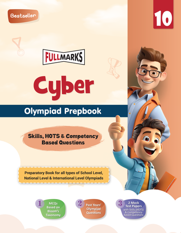 Full Marks Cyber SLE Olympiad Prep Book for Class 10: Aligned with Bloom's Taxonomy, NCERT Syllabus, HOTS, and Model Test Papers | Strengthens Problem-Solving Skills | Ideal for 2025 & 2026 Olympiads