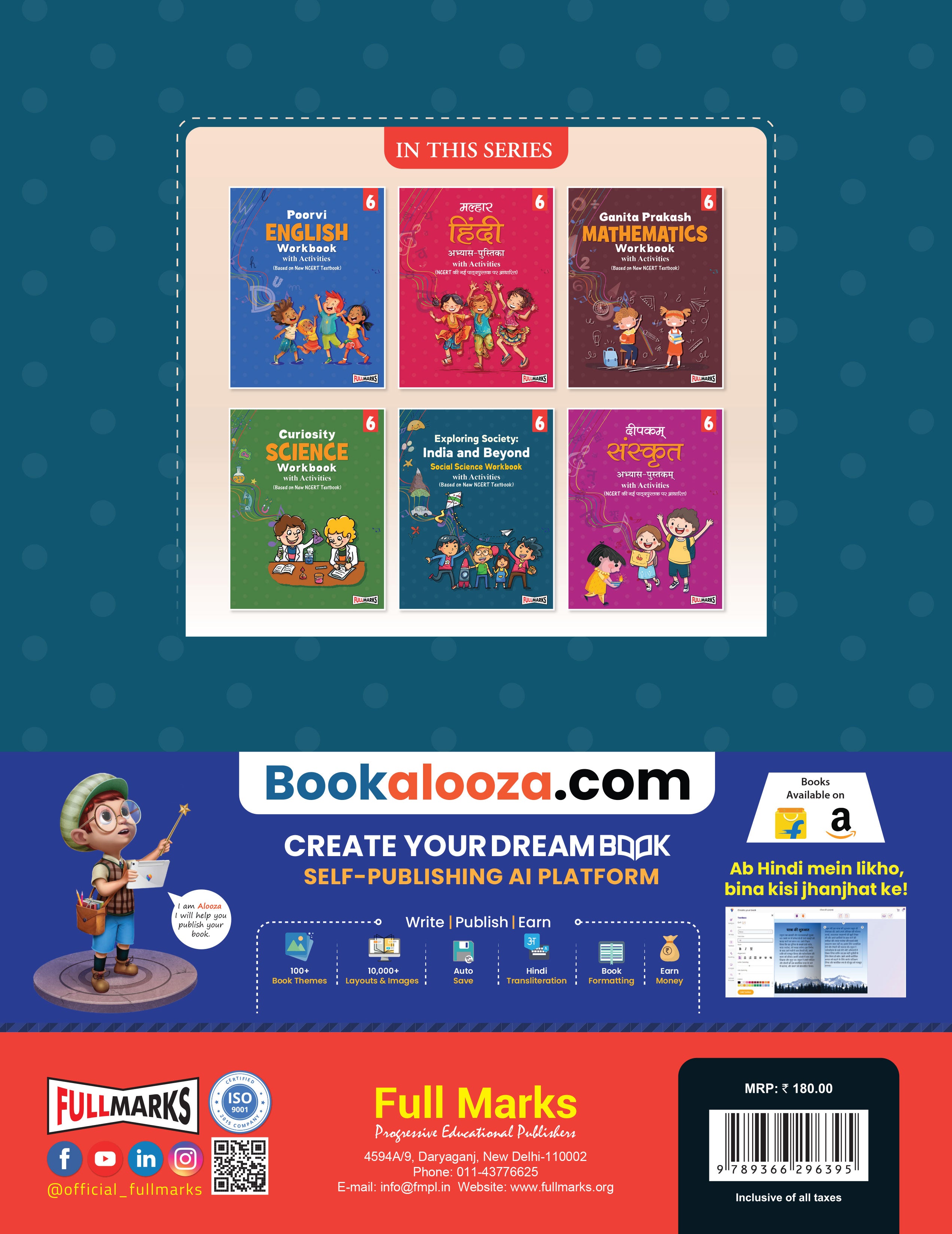 Full Marks Social Science Workbook (With Activities) Class 6 | Based on Latest NCERT Textbook Exploring Society and CBSE Syllabus | Includes Chapterwise Summary, Solved Q/A, Practice Papers and More