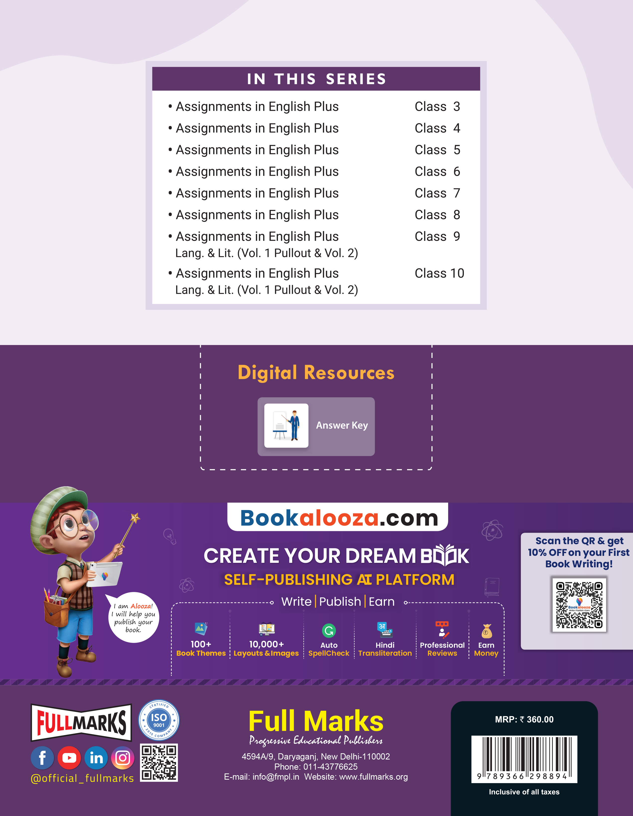 Full Marks Assignments in English Plus Ver.2 for Class 5