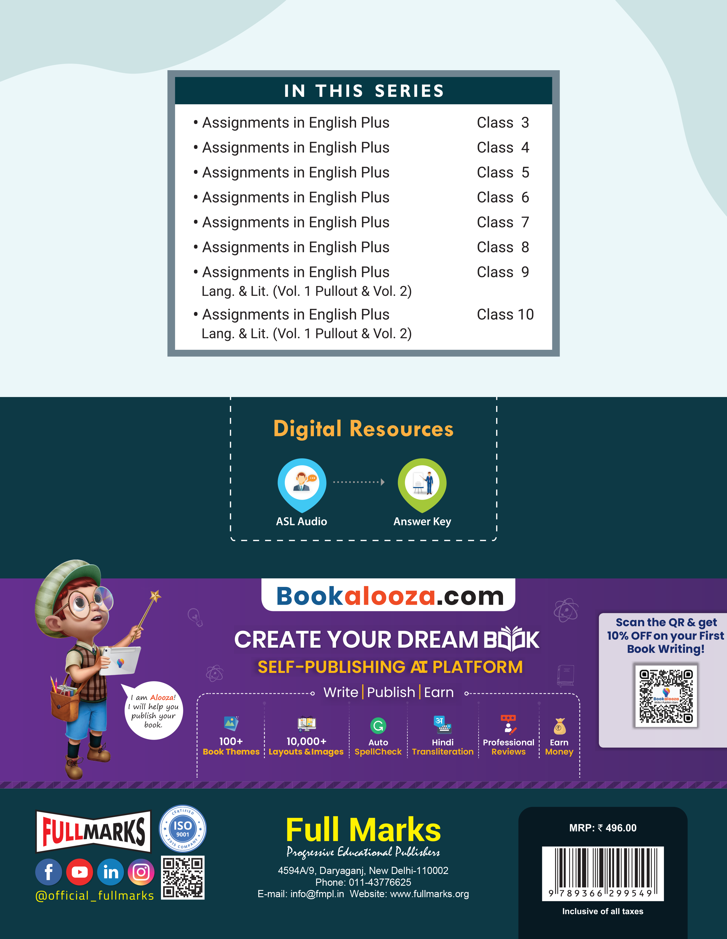 Full Marks Assignments in English Plus Ver.2 for Class 7