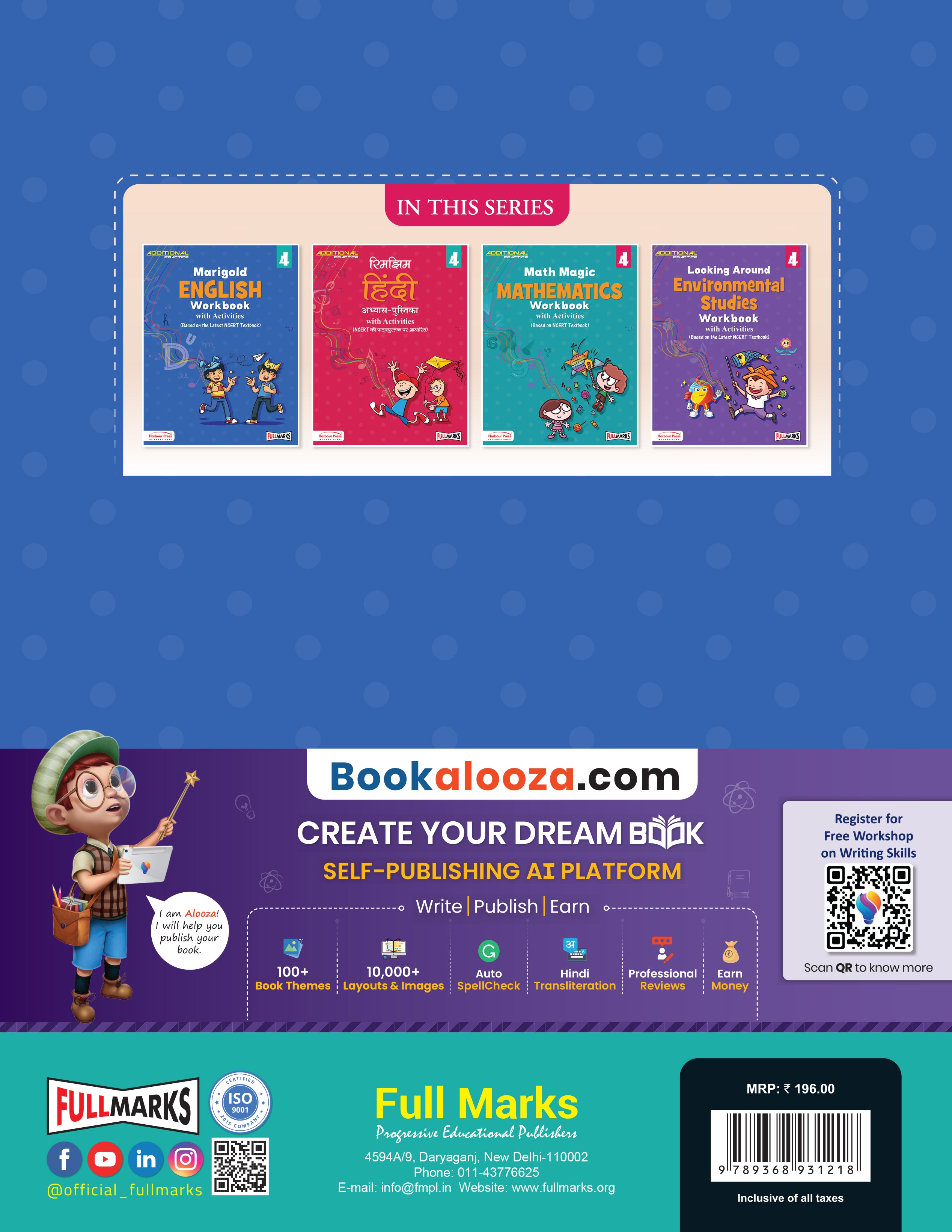 Full Marks Additional Practice – English Workbook (with activities) Class 4 | Based on NCERT Textbook Marigold