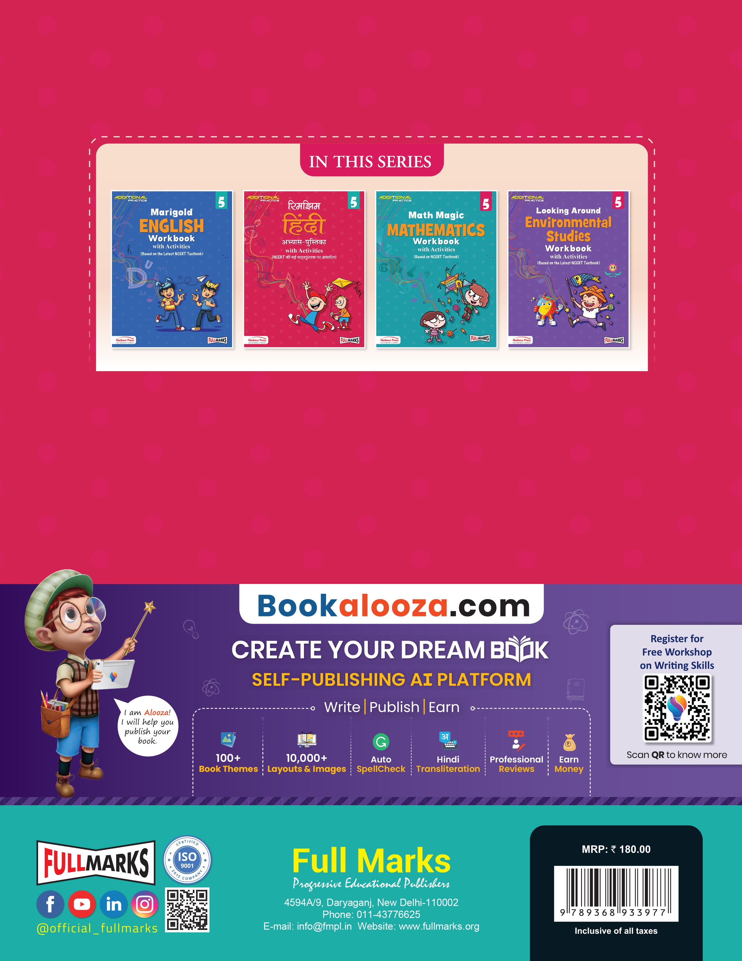 Full Marks Additional Practice – Hindi Workbook (with activities) Class 5 | Based on NCERT Textbook Rimjhim