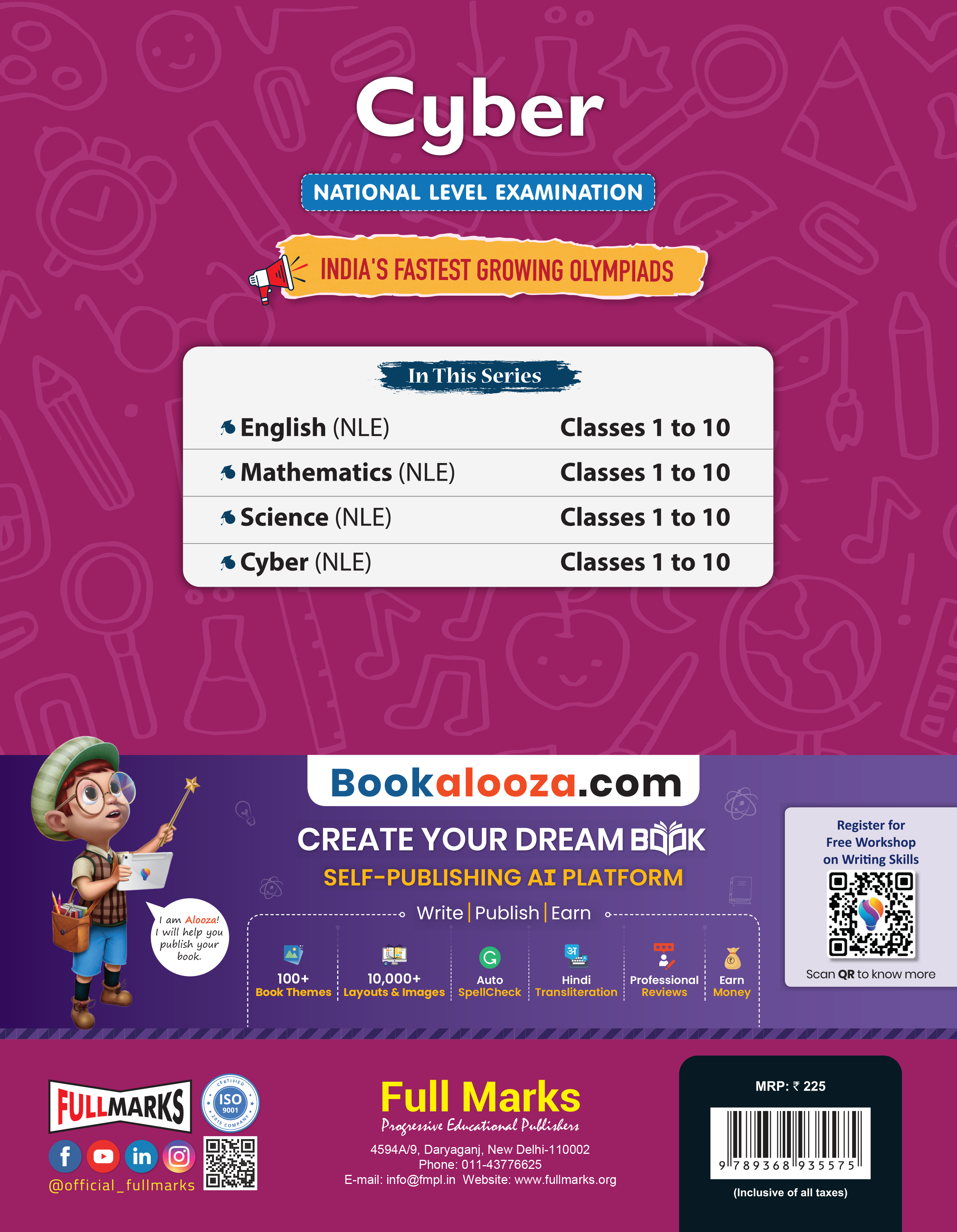 Full Marks Cyber NLE Olympiad Prep Book for Class 7: Aligned with Bloom's Taxonomy, NCERT Syllabus, HOTS, and Model Test Papers | Strengthens Problem-Solving Skills | Ideal for 2025 & 2026 Olympiads