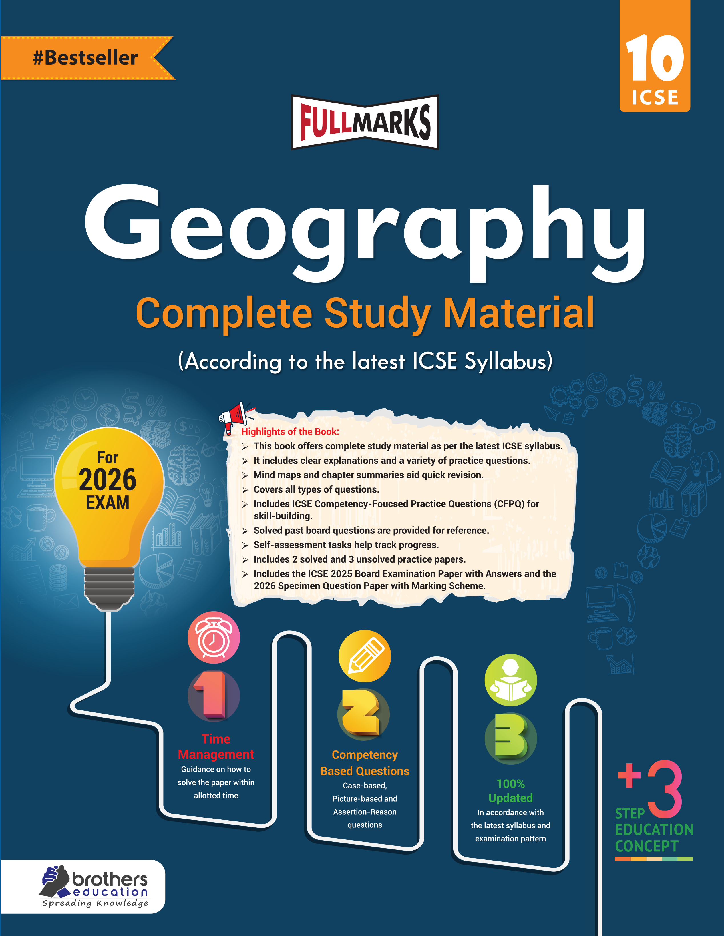 Full Marks ICSE Geography Class 10 Complete Study Material  | Based on Latest ICSE Syllabus 2026 | Includes PYQs, Solved Q/A, Competency Based Questions, Practice Papers & More
