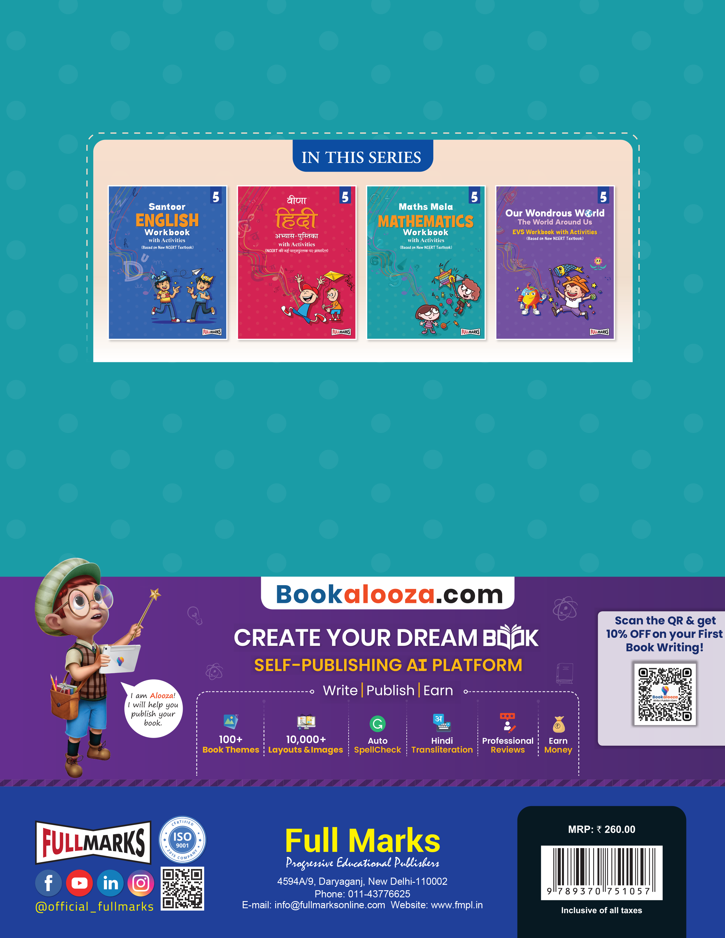 Full Marks Mathematics Workbook (With Activities) Class 5 | Based on Latest NCERT Textbook Maths Mela and CBSE Syllabus | Includes Chapterwise Summary, Practice Papers and More