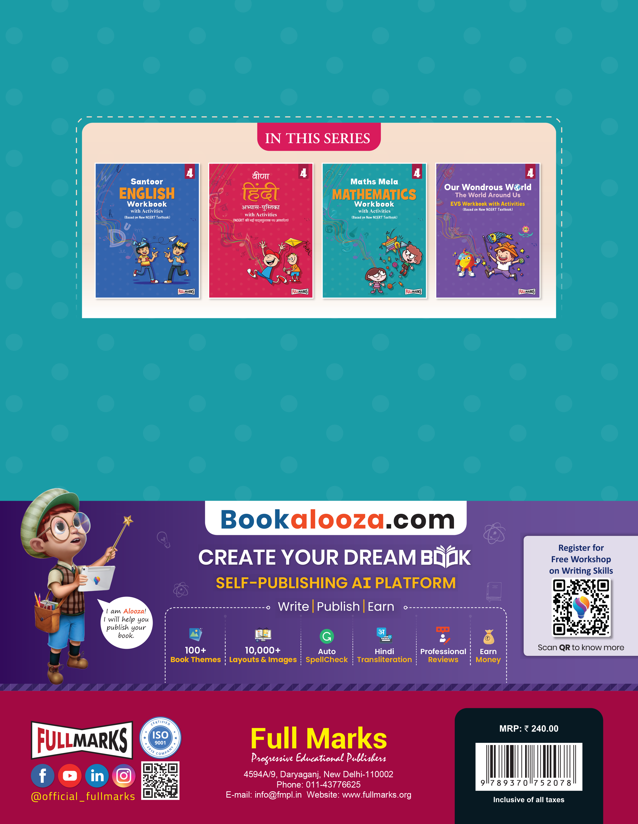 Full Marks Mathematics Workbook (With Activities) Class 4 | Based on Latest NCERT Textbook Maths Mela and CBSE Syllabus | Includes Chapterwise Summary, Practice Papers and More