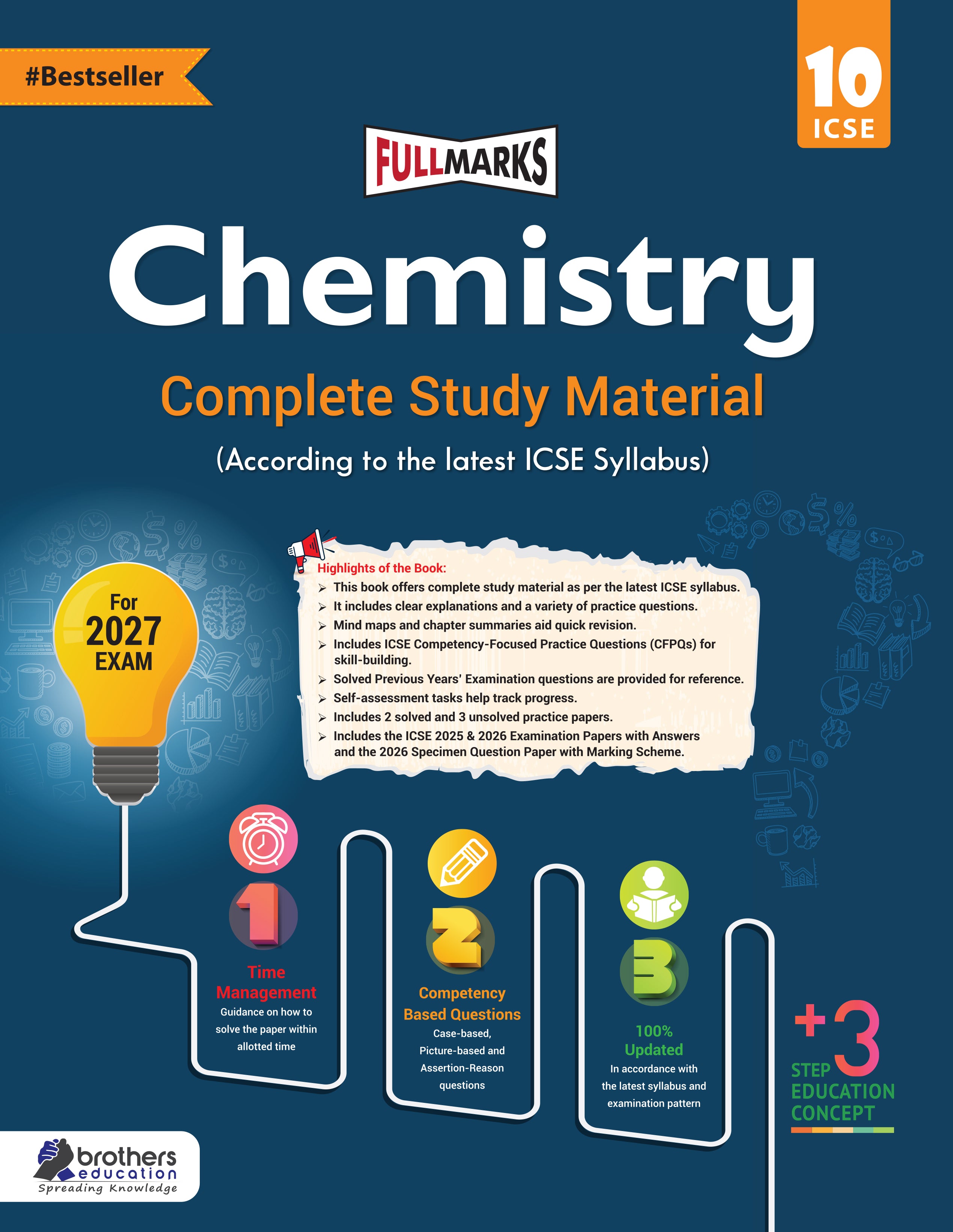 Full Marks ICSE Chemistry Class 10 Complete Study Material | Based on Latest ICSE Syllabus 2027 | Includes PYQs, Solved Q/A, Competency Based Questions, Practice Papers & More