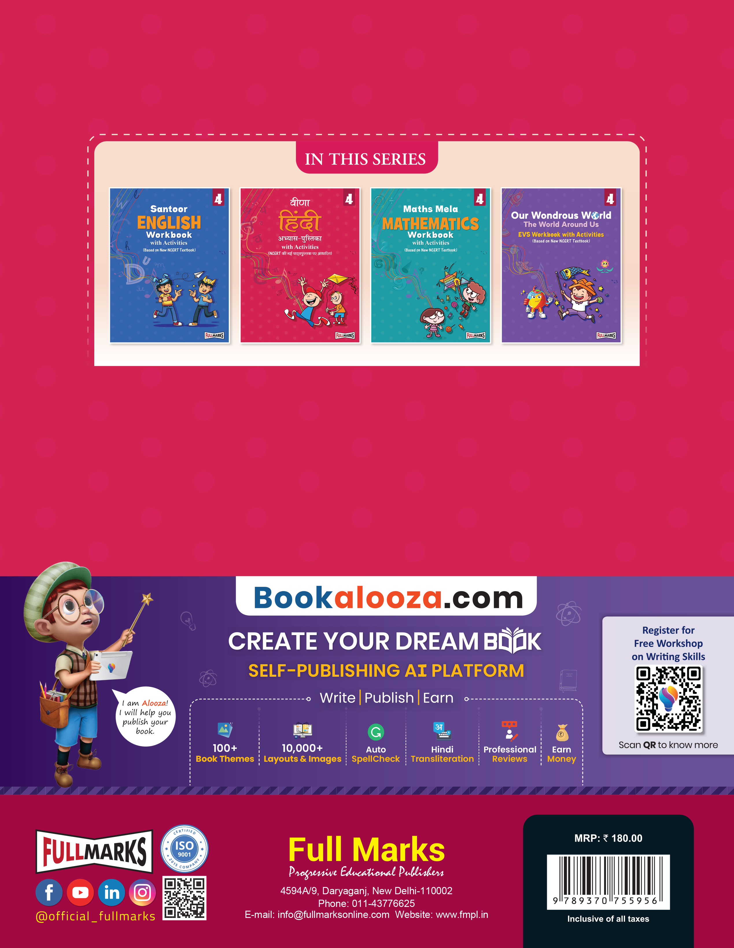 Full Marks Hindi Workbook (With Activities) Class 4 | Based on Latest NCERT Textbook Veena and CBSE Syllabus | Includes Chapterwise Summary, Practice Papers and More