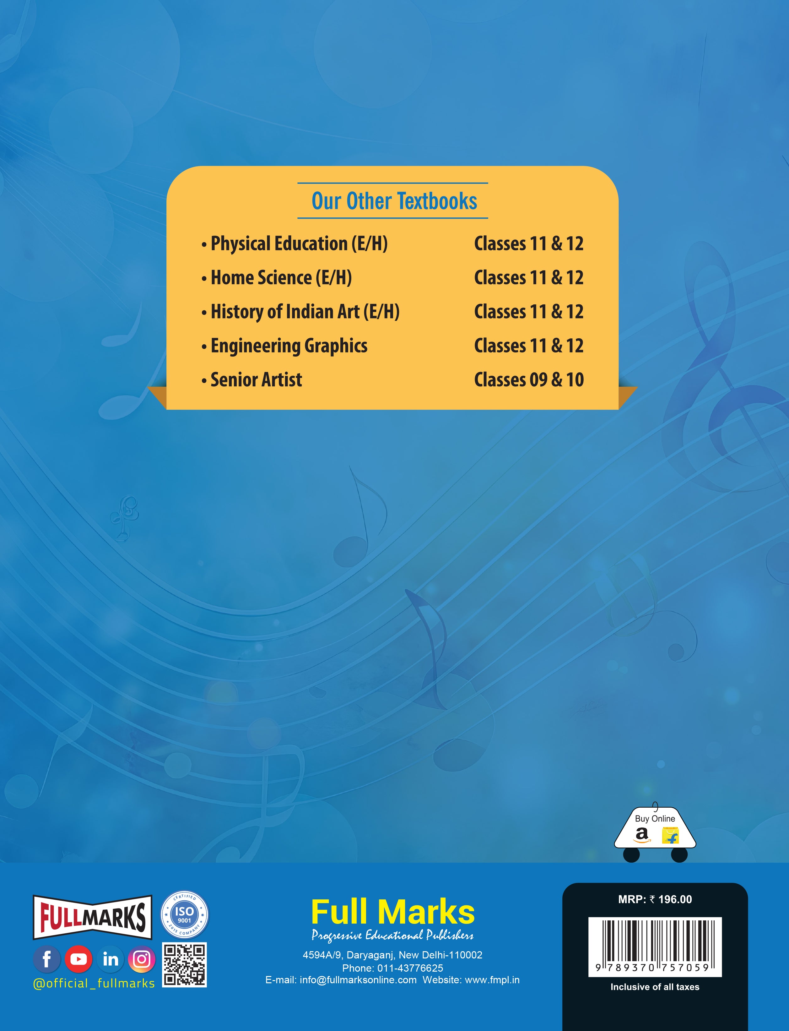 Full Marks Sargam – A Textbook of Music Ver. 1 for Class 9-10 | Based on Latest CBSE Syllabus | For Subject Codes 034 & 035