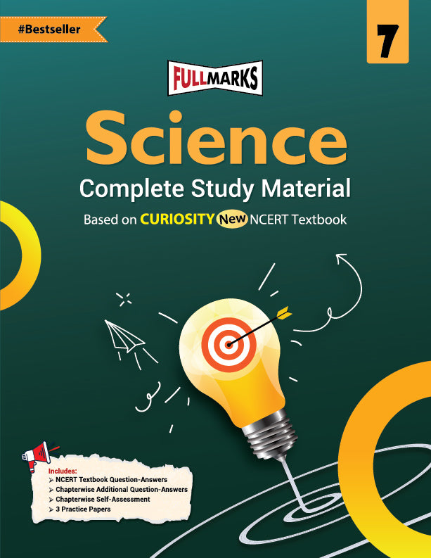 Full Marks Class 7 Combo of 5 Books - English (POORVI) + Hindi (MALHAR) + Mathematics (GANITA PRAKASH) + Science (CURIOSITY) + Social Science (EXPLORING SOCIETY) | Complete Study Material