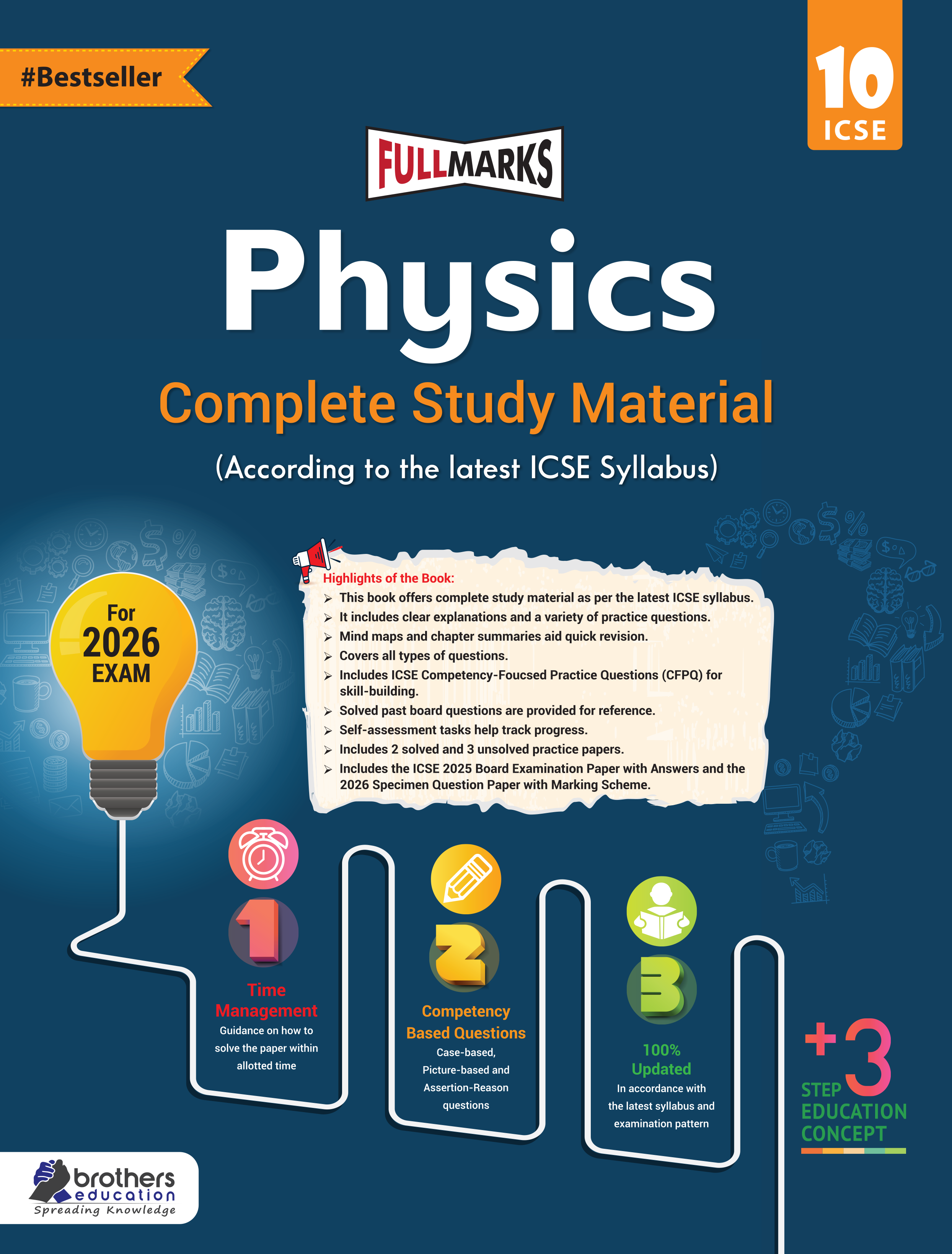 Full Marks ICSE Physics Class 10 Complete Study Material | Based on Latest ICSE Syllabus 2026 | Includes PYQs, Solved Q/A, Competency Based Questions, Practice Papers & More