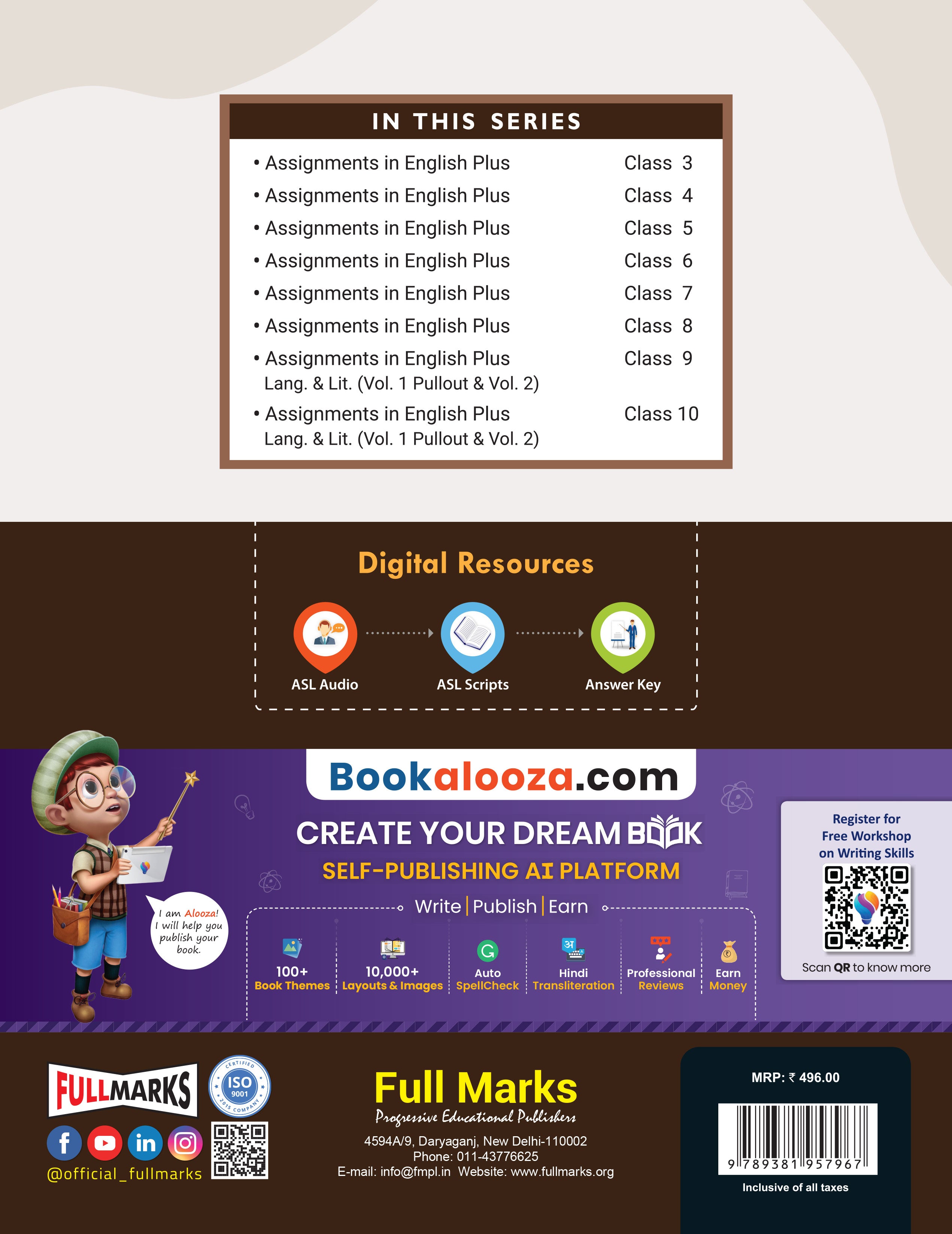 Full Marks Assignments in English Plus Language & Literature Class 10 Vol 1