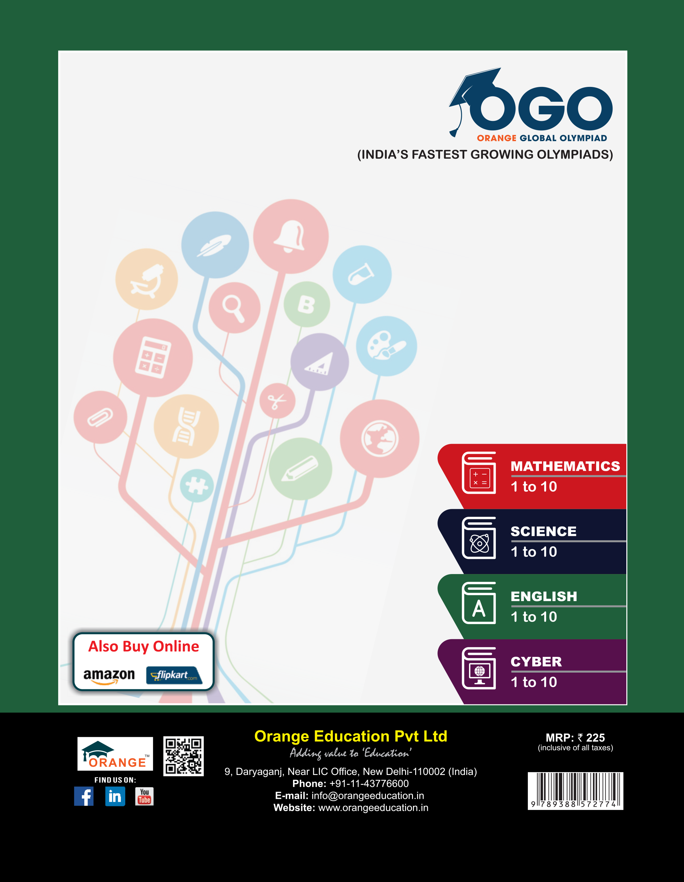 Full Marks Science NLE Olympiad Prep Book for Class 3: Aligned with Bloom's Taxonomy, NCERT Syllabus, HOTS, and Model Test Papers | Strengthens Problem-Solving Skills | Ideal for 2025 & 2026 Olympiads
