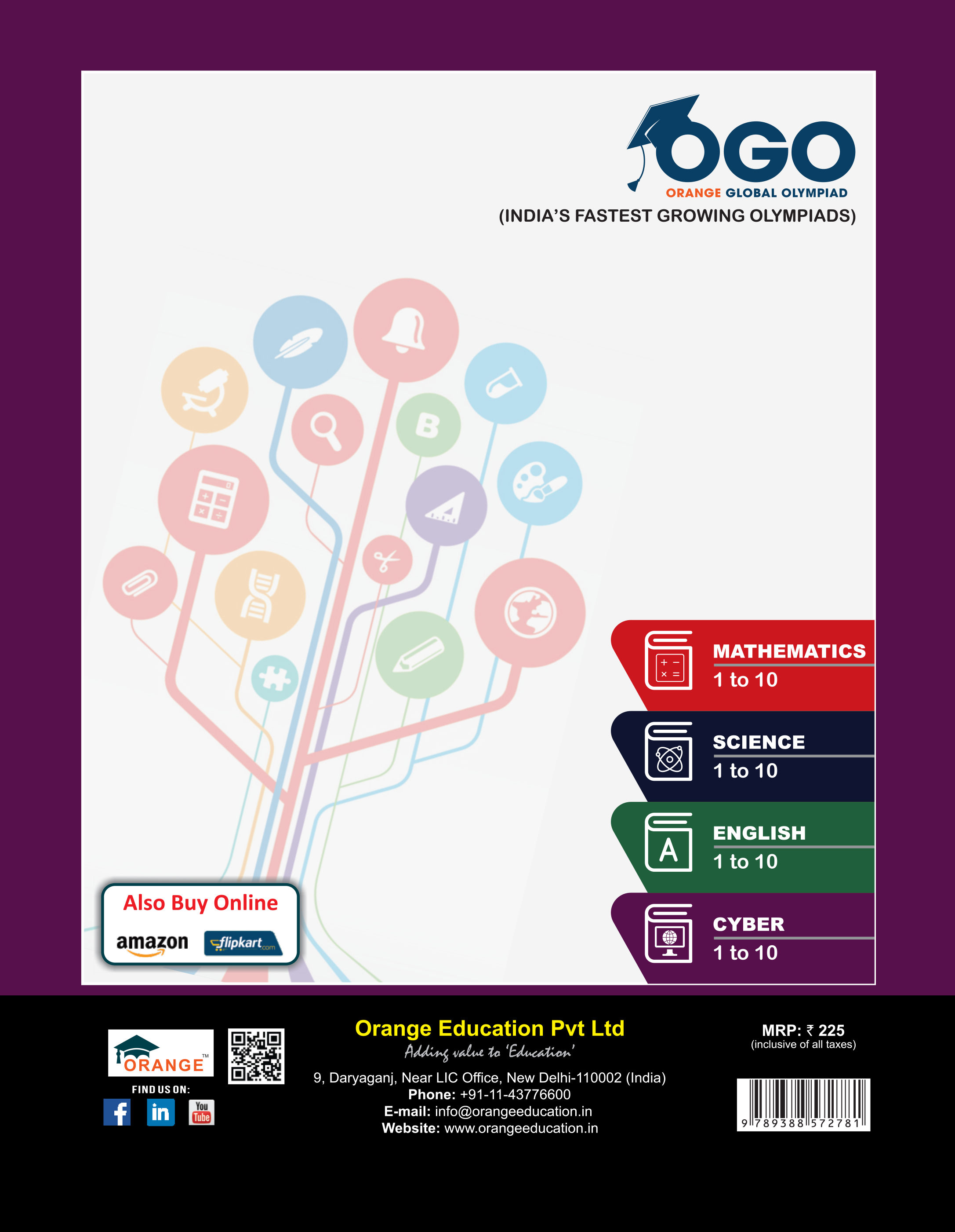 Full Marks Science NLE Olympiad Prep Book for Class 4: Aligned with Bloom's Taxonomy, NCERT Syllabus, HOTS, and Model Test Papers | Strengthens Problem-Solving Skills | Ideal for 2025 & 2026 Olympiads