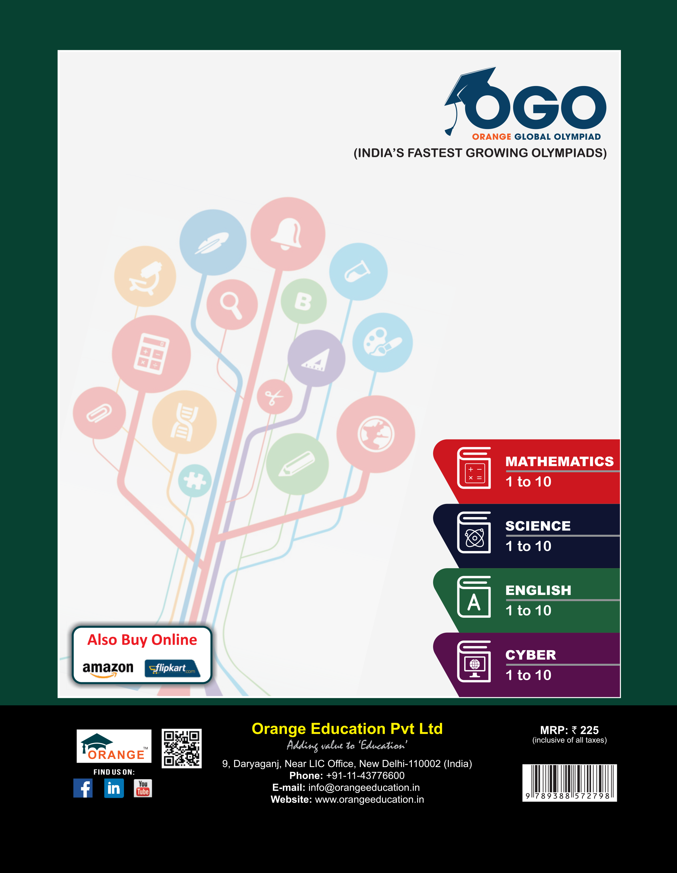 Full Marks Science NLE Olympiad Prep Book for Class 5: Aligned with Bloom's Taxonomy, NCERT Syllabus, HOTS, and Model Test Papers | Strengthens Problem-Solving Skills | Ideal for 2025 & 2026 Olympiads