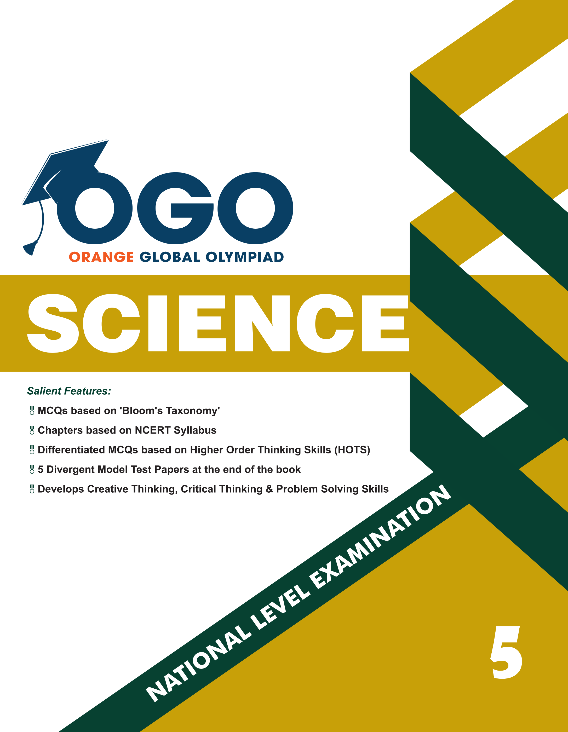 Full Marks Science NLE Olympiad Prep Book for Class 5: Aligned with Bloom's Taxonomy, NCERT Syllabus, HOTS, and Model Test Papers | Strengthens Problem-Solving Skills | Ideal for 2025 & 2026 Olympiads