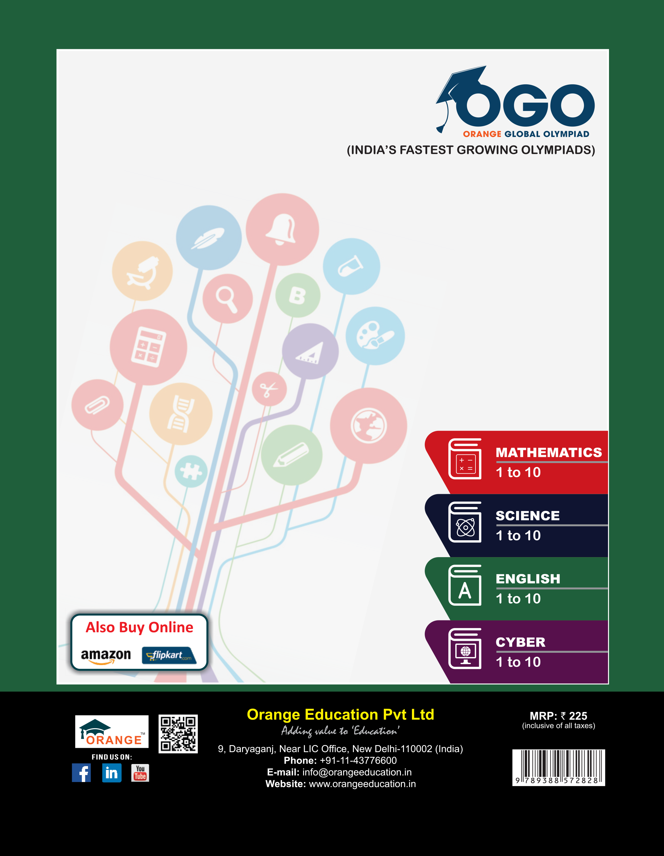 Full Marks Science NLE Olympiad Prep Book for Class 8: Aligned with Bloom's Taxonomy, NCERT Syllabus, HOTS, and Model Test Papers | Strengthens Problem-Solving Skills | Ideal for 2025 & 2026 Olympiads