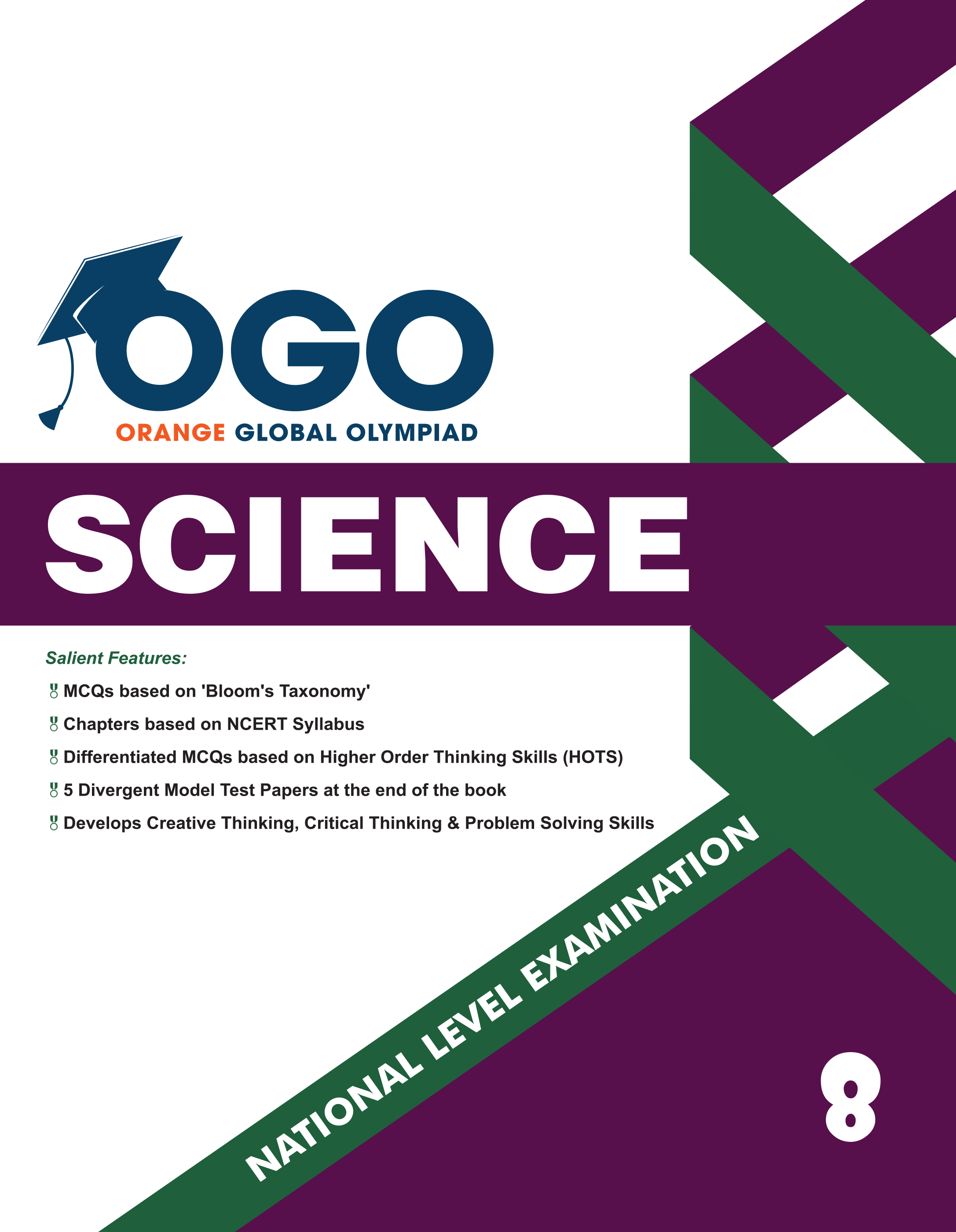 Full Marks Science NLE Olympiad Prep Book for Class 8: Aligned with Bloom's Taxonomy, NCERT Syllabus, HOTS, and Model Test Papers | Strengthens Problem-Solving Skills | Ideal for 2025 & 2026 Olympiads