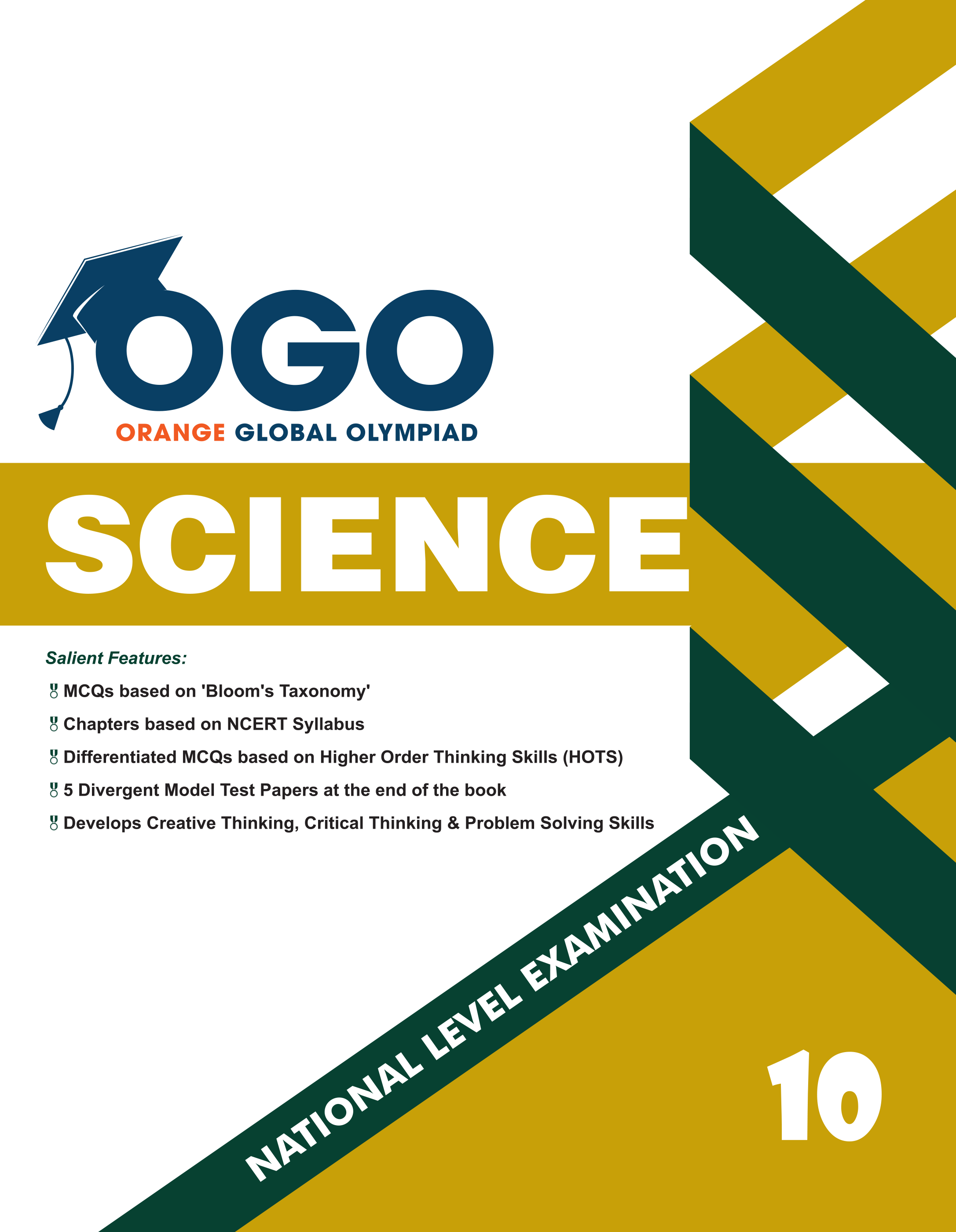 Full Marks Science NLE Olympiad Prep Book for Class 10: Aligned with Bloom's Taxonomy, NCERT Syllabus, HOTS, and Model Test Papers | Strengthens Problem-Solving Skills | Ideal for 2025 & 2026 Olympiads