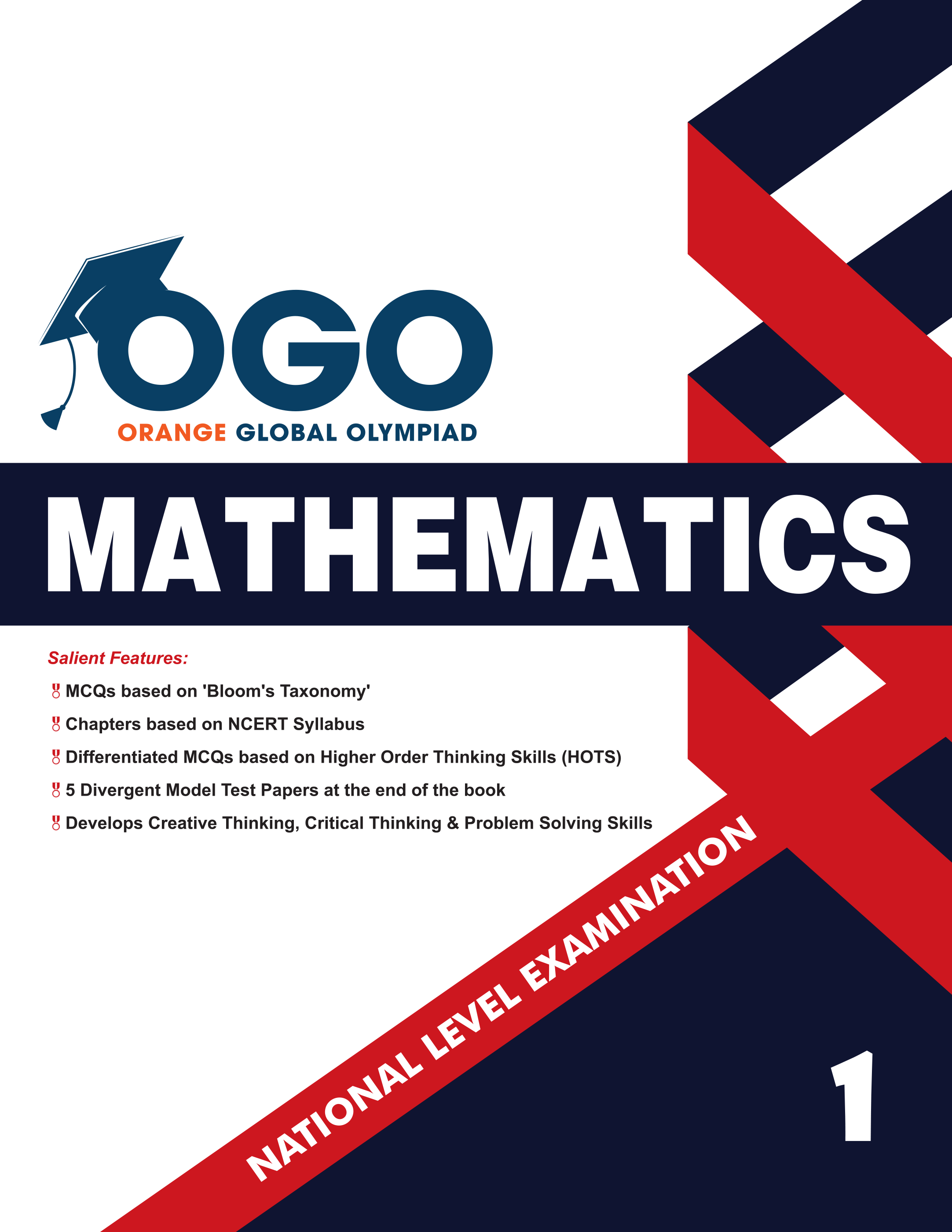Full Marks Mathematics NLE Olympiad Prep Book for Class 1: Aligned with Bloom's Taxonomy, NCERT Syllabus, HOTS, and Model Test Papers | Strengthens Problem-Solving Skills | Ideal for 2025 & 2026 Olympiads
