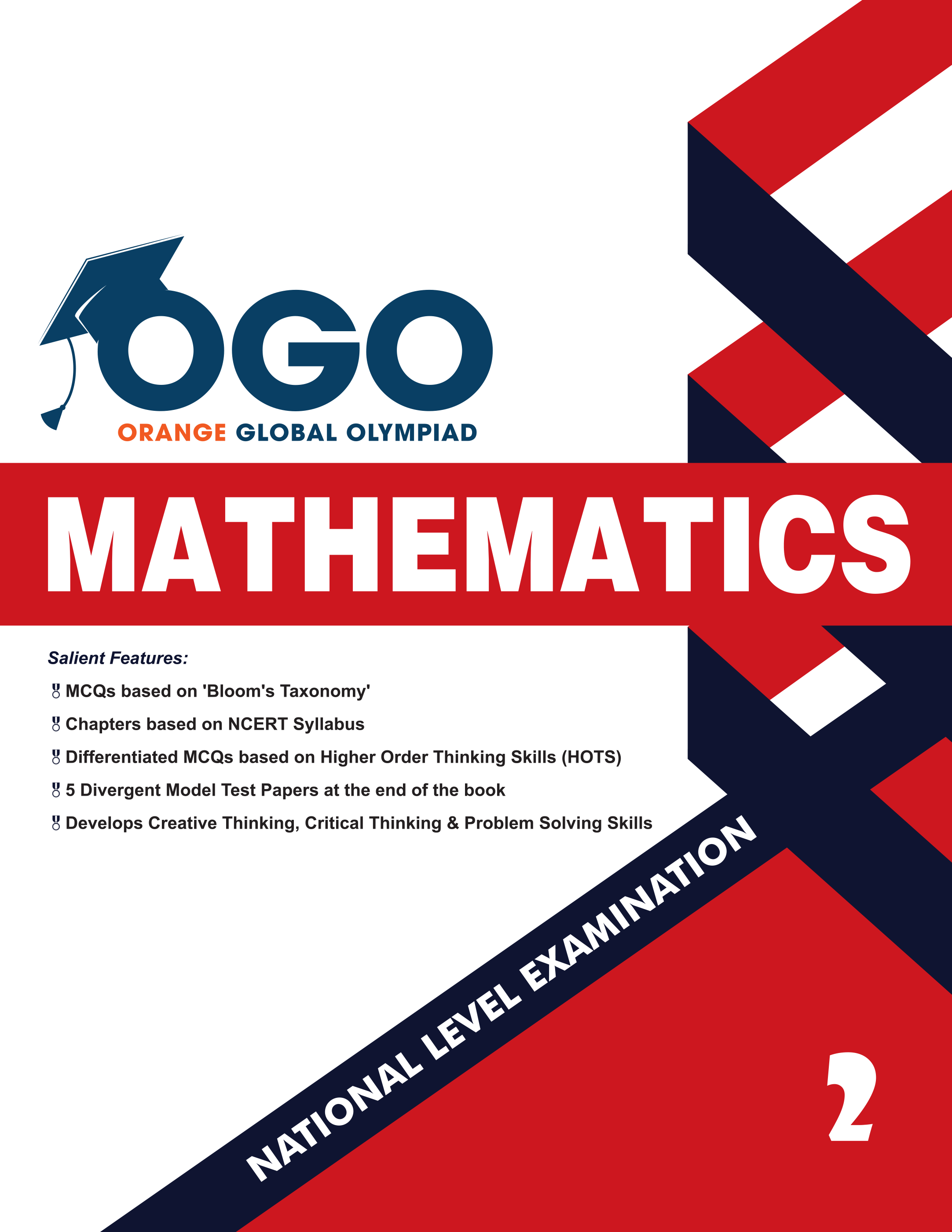 Full Marks Mathematics NLE Olympiad Prep Book for Class 2: Aligned with Bloom's Taxonomy, NCERT Syllabus, HOTS, and Model Test Papers | Strengthens Problem-Solving Skills | Ideal for 2025 & 2026 Olympiads