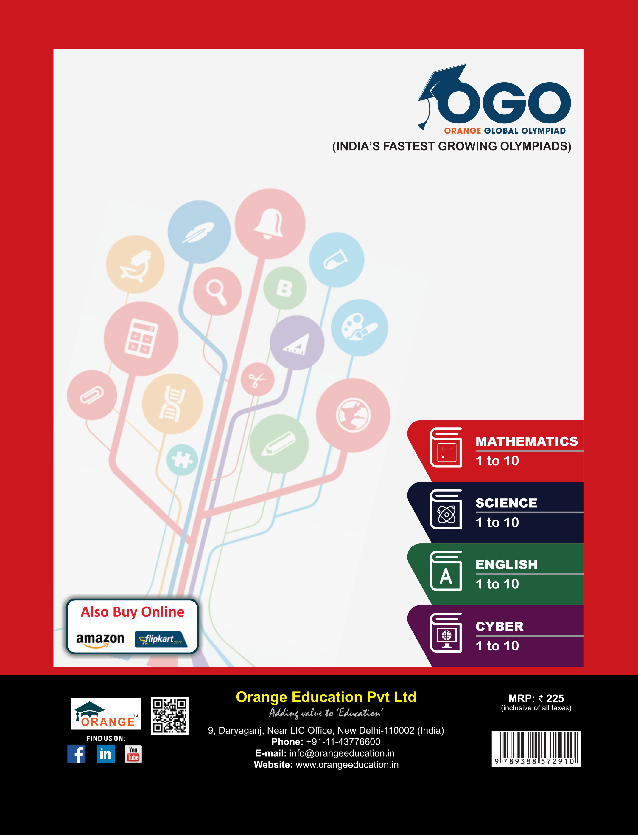 Full Marks Mathematics NLE Olympiad Prep Book for Class 6: Aligned with Bloom's Taxonomy, NCERT Syllabus, HOTS, and Model Test Papers | Strengthens Problem-Solving Skills | Ideal for 2025 & 2026 Olympiads