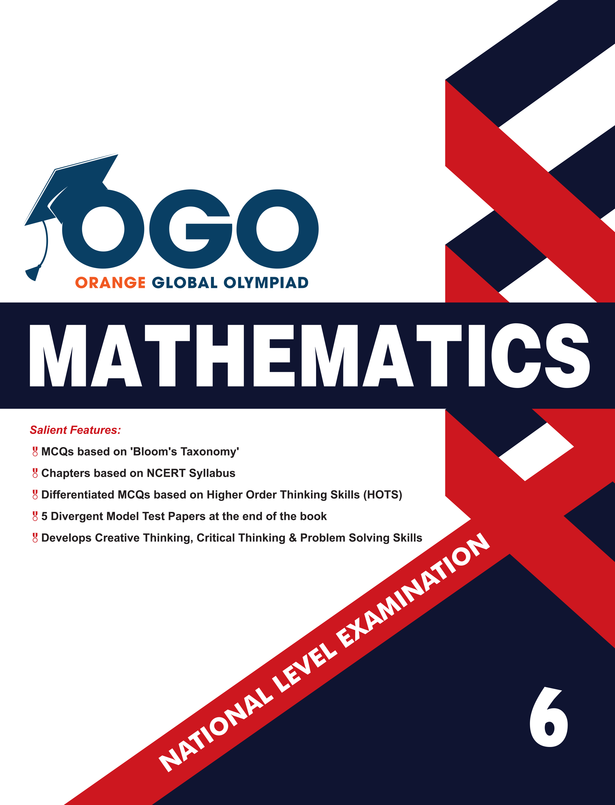 Full Marks Mathematics NLE Olympiad Prep Book for Class 6: Aligned with Bloom's Taxonomy, NCERT Syllabus, HOTS, and Model Test Papers | Strengthens Problem-Solving Skills | Ideal for 2025 & 2026 Olympiads