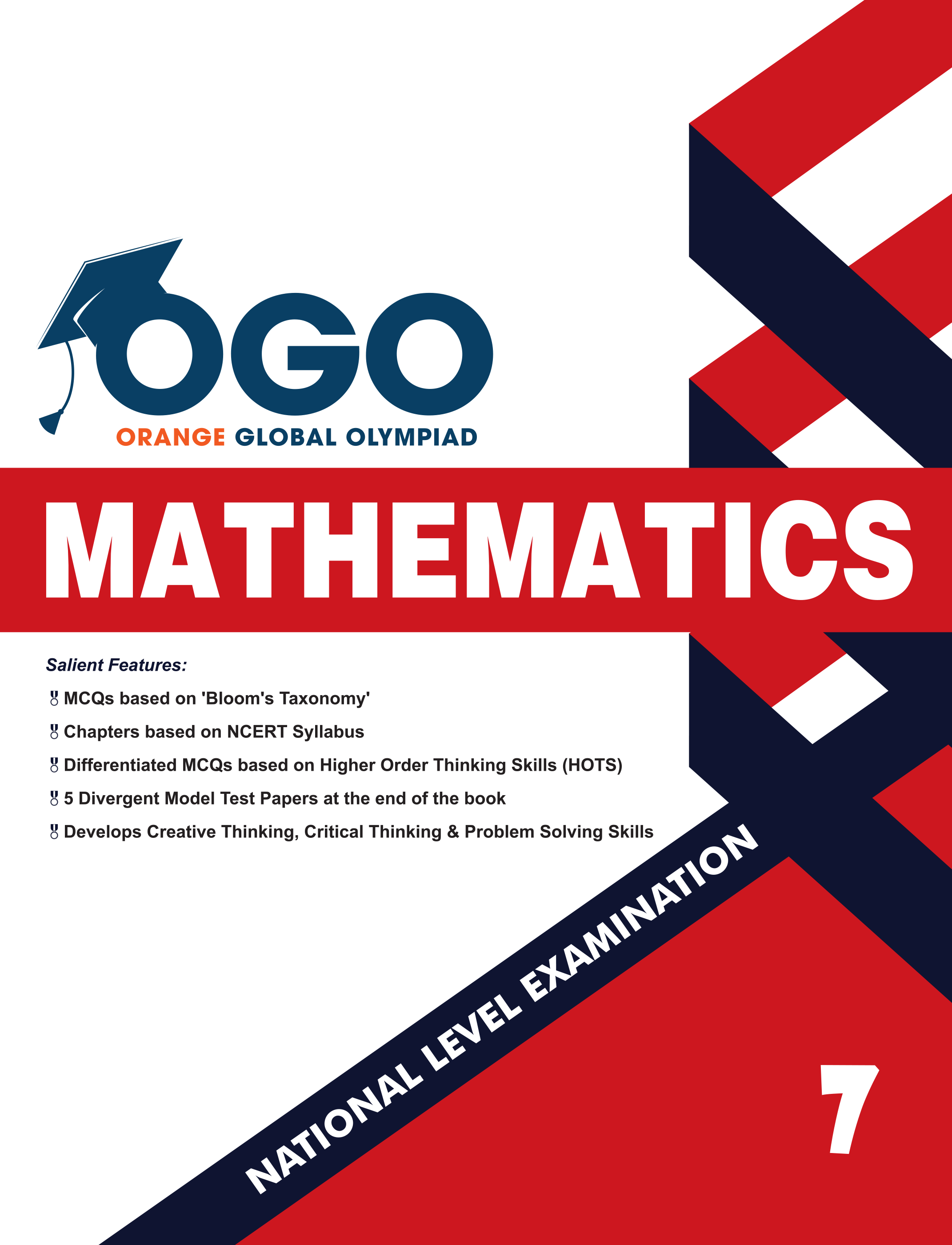 Full Marks Mathematics NLE Olympiad Prep Book for Class 7: Aligned with Bloom's Taxonomy, NCERT Syllabus, HOTS, and Model Test Papers | Strengthens Problem-Solving Skills | Ideal for 2025 & 2026 Olympiads