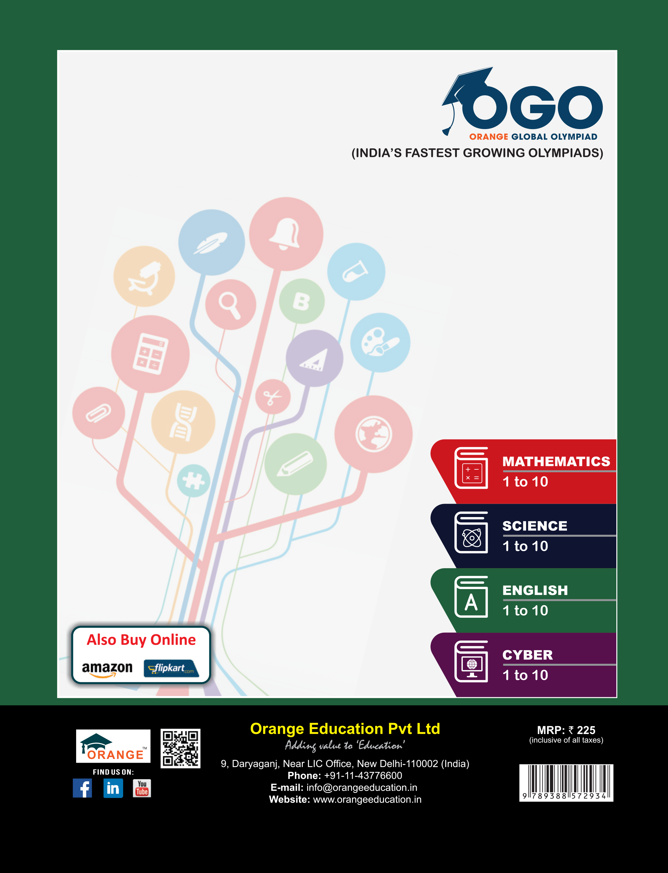 Full Marks Mathematics NLE Olympiad Prep Book for Class 8: Aligned with Bloom's Taxonomy, NCERT Syllabus, HOTS, and Model Test Papers | Strengthens Problem-Solving Skills | Ideal for 2025 & 2026 Olympiads