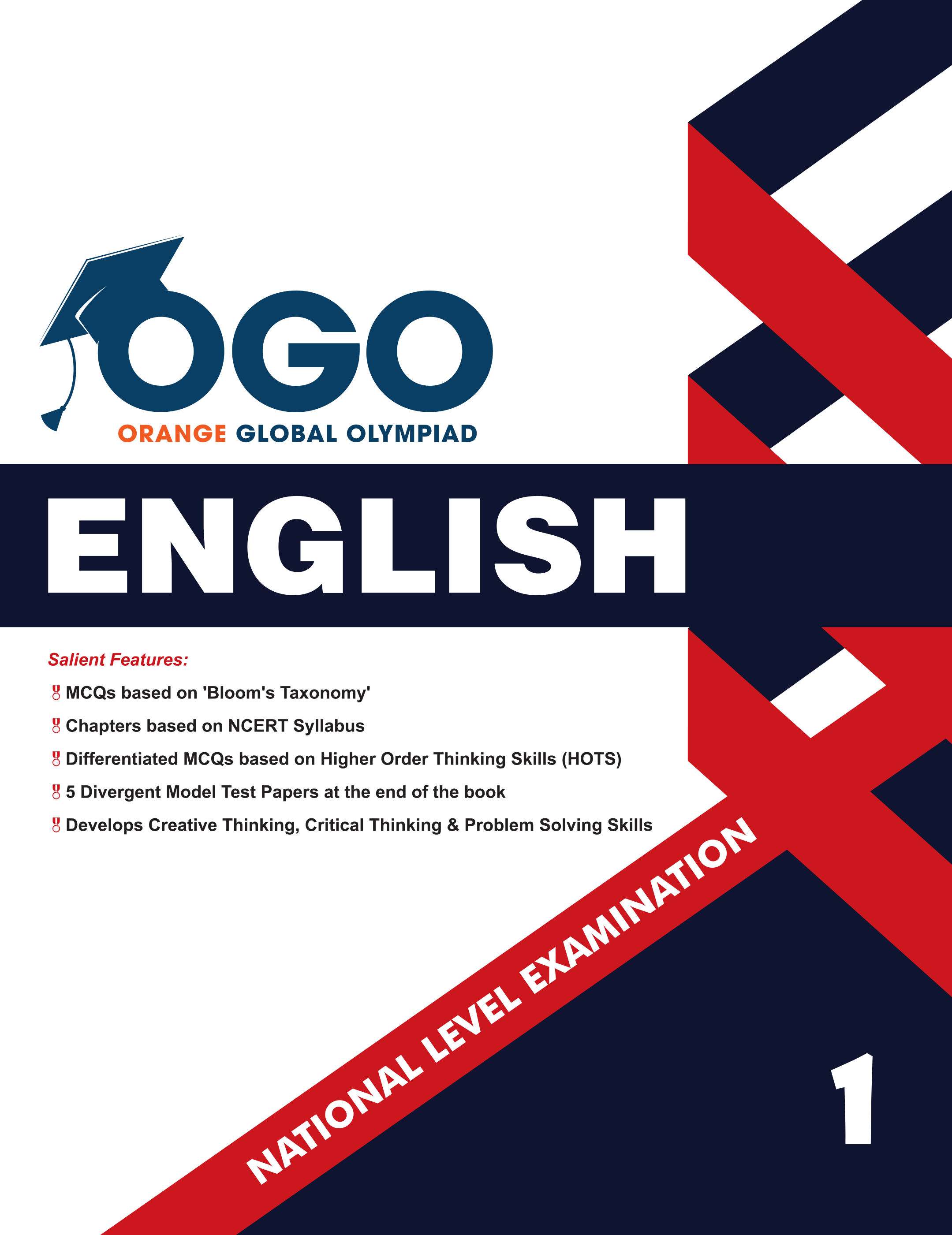 Full Marks English NLE Olympiad Prep Book for Class 1: Aligned with Bloom's Taxonomy, NCERT Syllabus, HOTS, and Model Test Papers | Strengthens Problem-Solving Skills | Ideal for 2025 & 2026 Olympiads