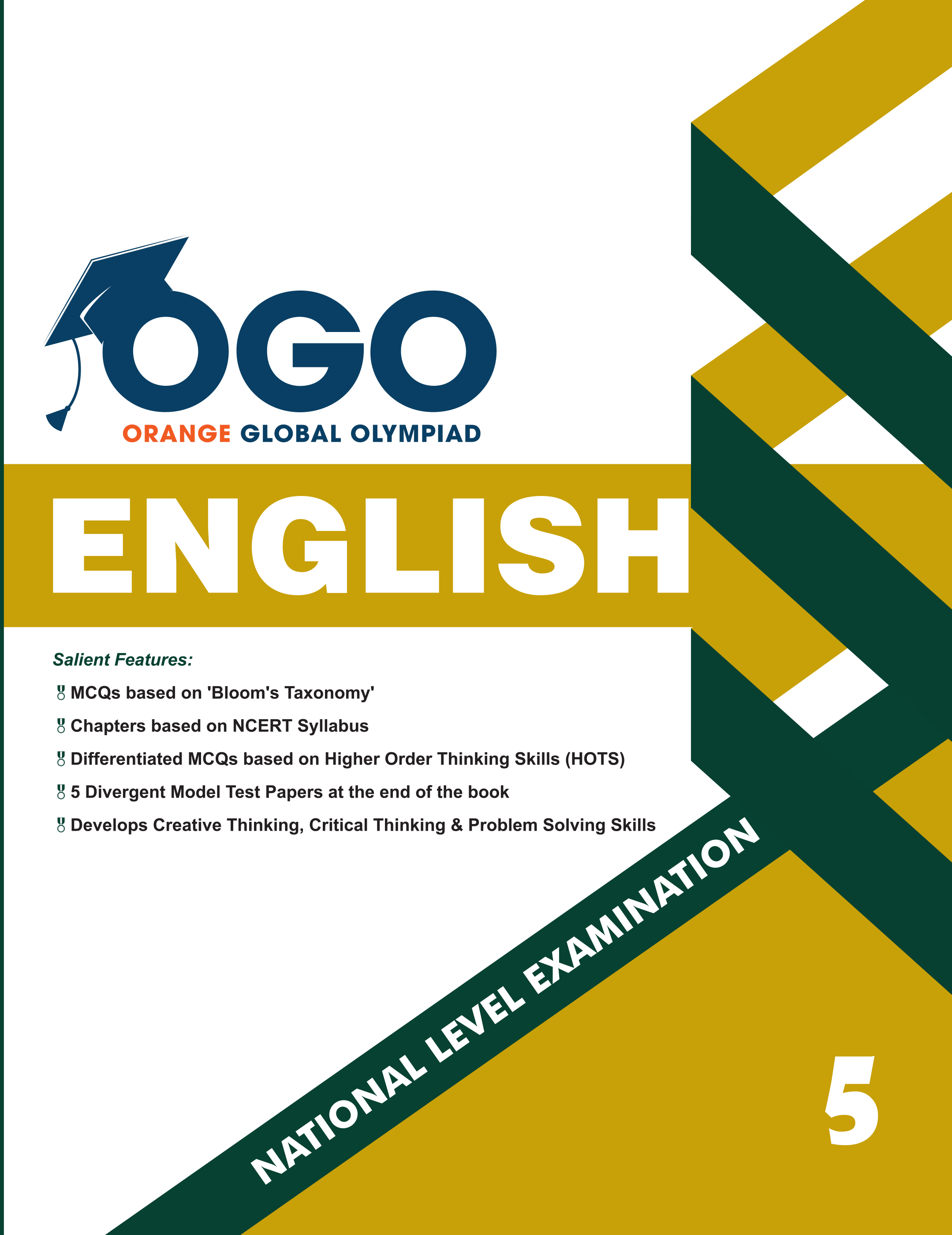 Full Marks English NLE Olympiad Prep Book for Class 5: Aligned with Bloom's Taxonomy, NCERT Syllabus, HOTS, and Model Test Papers | Strengthens Problem-Solving Skills | Ideal for 2025 & 2026 Olympiads