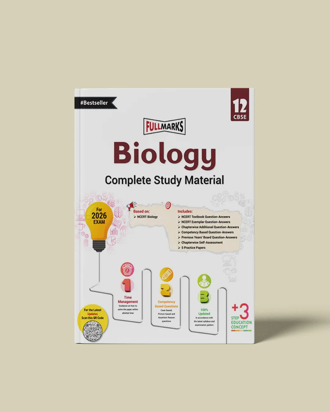 Full Marks Biology Complete Study Material Class 12 | Based on Latest NCERT Textbook Biology and CBSE Syllabus | Includes Chapterwise Summary, Solved Q/A, Practice Papers and More