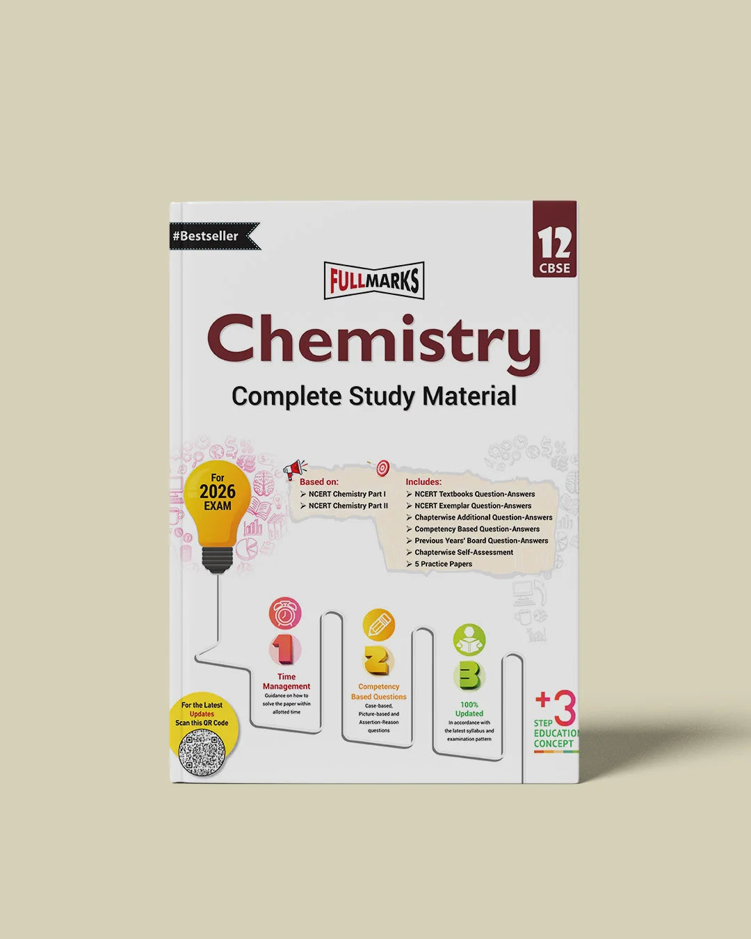 Full Marks Chemistry Complete Study Material Class 12 | Based on Latest NCERT Textbook Chemistry (Part 1 & 2) and CBSE Syllabus | Includes Chapterwise Summary, Solved Q/A, Practice Papers and More