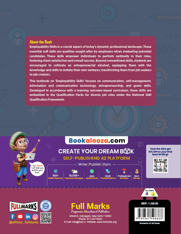 Full Marks Employability Skills Skill Education Textbook for Class 9 | Common Book for All Skill Subjects