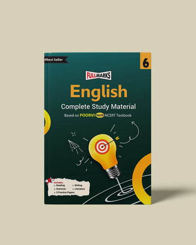 Full Marks English Complete Study Material Class 6 | Based on New NCERT Textbook POORVI and CBSE Syllabus | Includes Chapterwise Summary, Solved Q/A, Practice Papers and More
