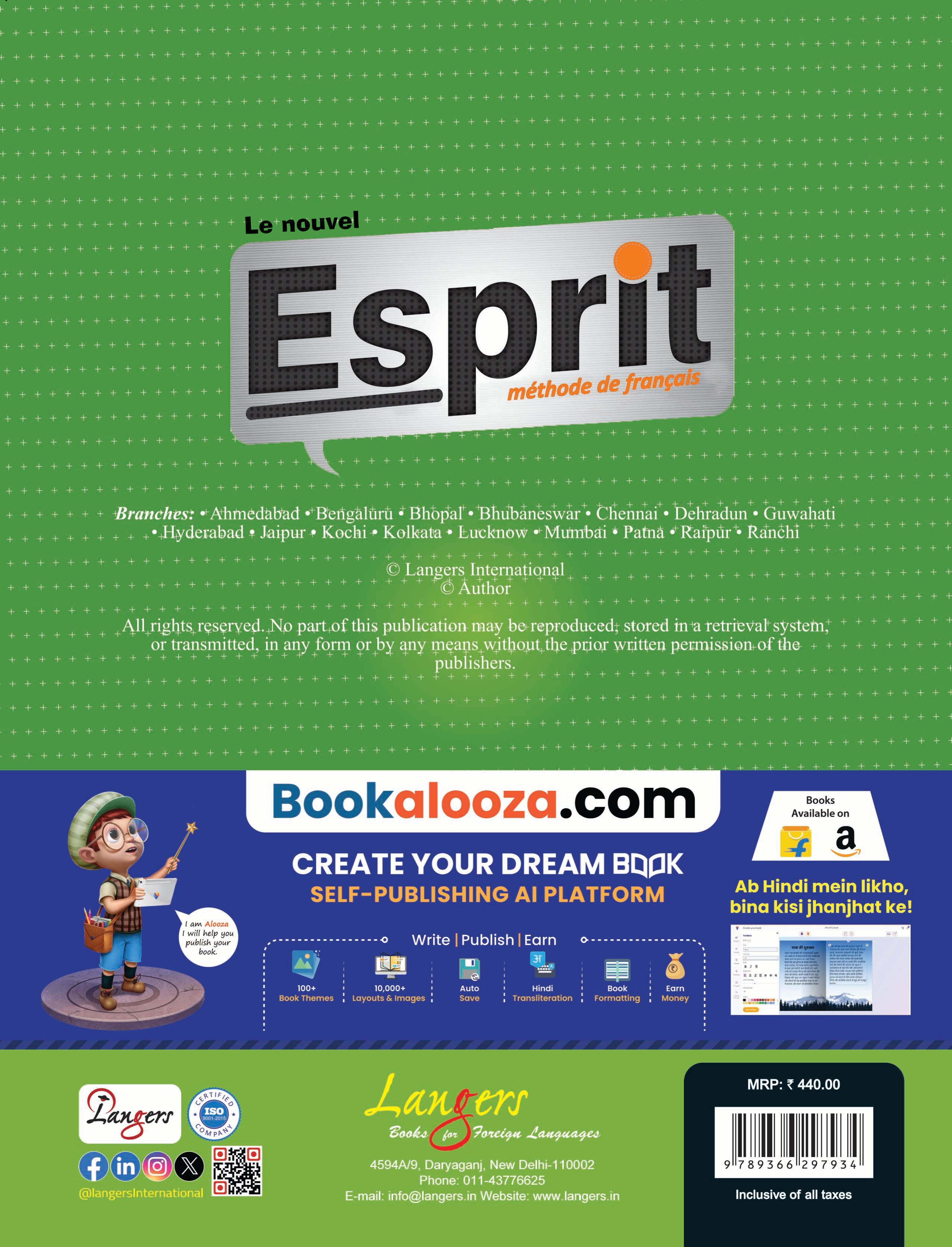 Langers The New Esprit for Class 6: A French Method