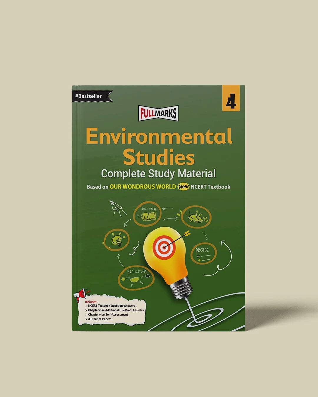 Full Marks Environmental Studies Complete Study Material Class 4 | Based on OUR WONDROUS WORLD New NCERT Textbook and CBSE Syllabus | Includes Chapterwise Summary, Solved Q/A, Practice Papers and More
