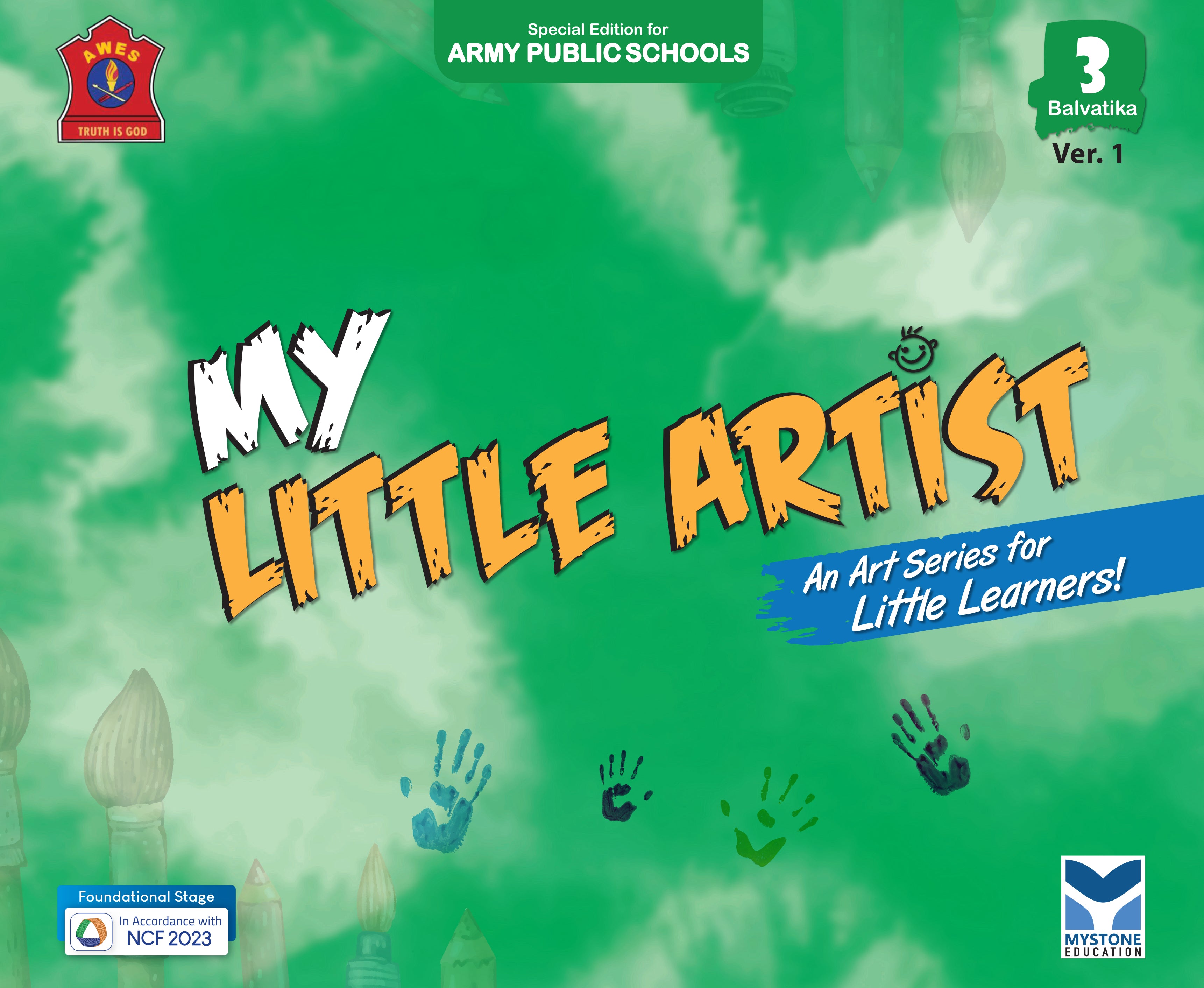 Mystone Education My Little Artist Ver.1 for Balvatika 3 | Art & Craft Series for Little Learners | Special Edition for Army Public Schools