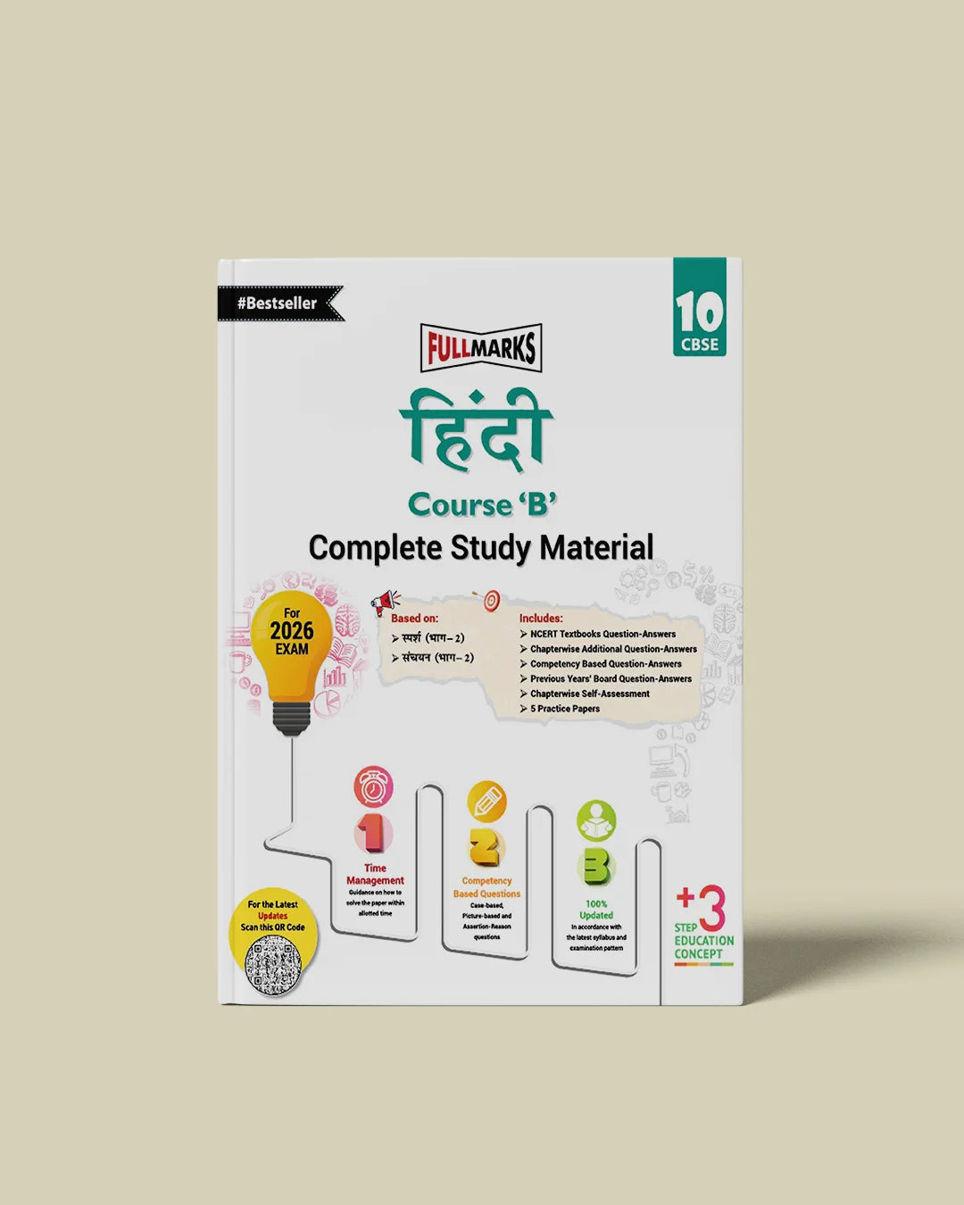 Full Marks Hindi Course 'B' Complete Study Material Class 10 | Based on Sparsh Part-2, Sanchyan Part-2 | Includes Chapterwise Summary, Solved Q/A, Practice Papers and More