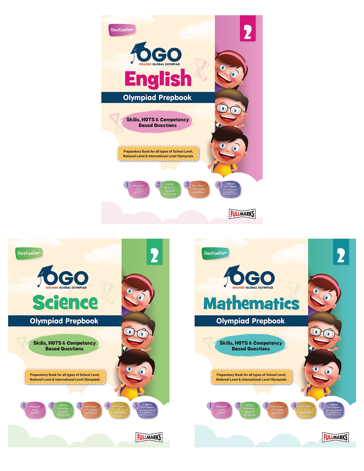 Olympiad Combo (Math, English & Science) - Class 2 - Full Marks